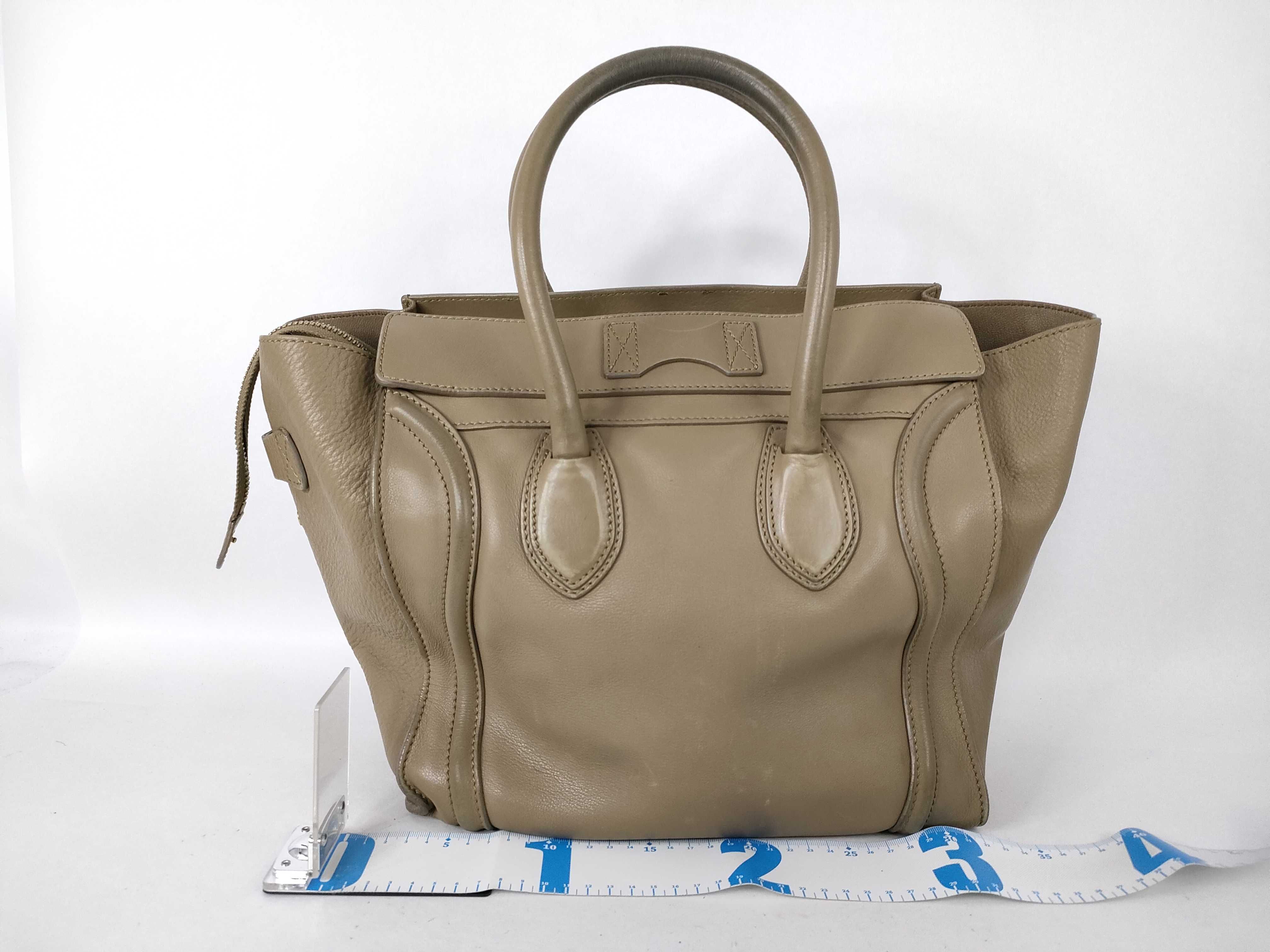 Luggage Mini Shopper Tote Bag (Greige) — view 2