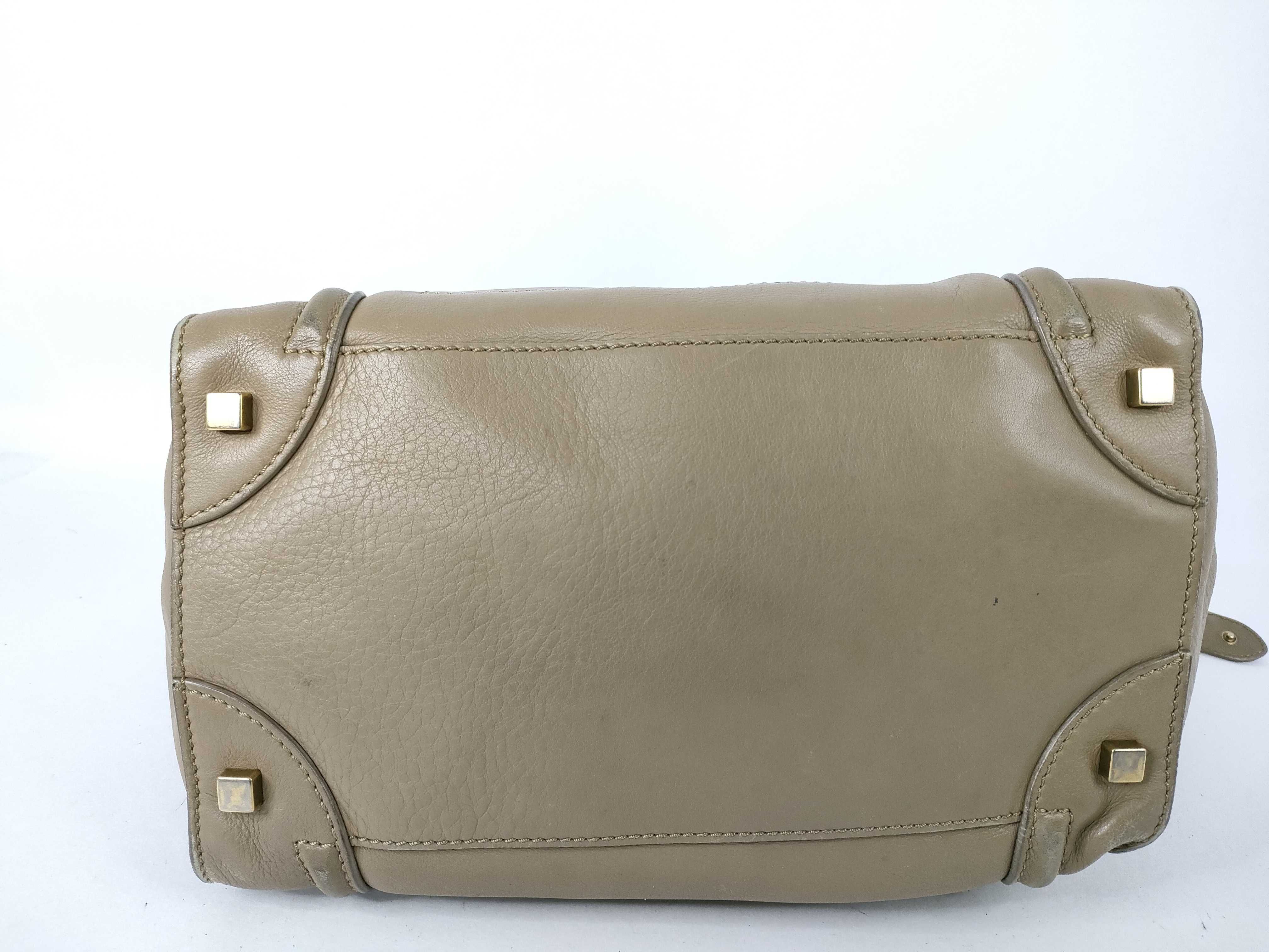 Luggage Mini Shopper Tote Bag (Greige) — view 7