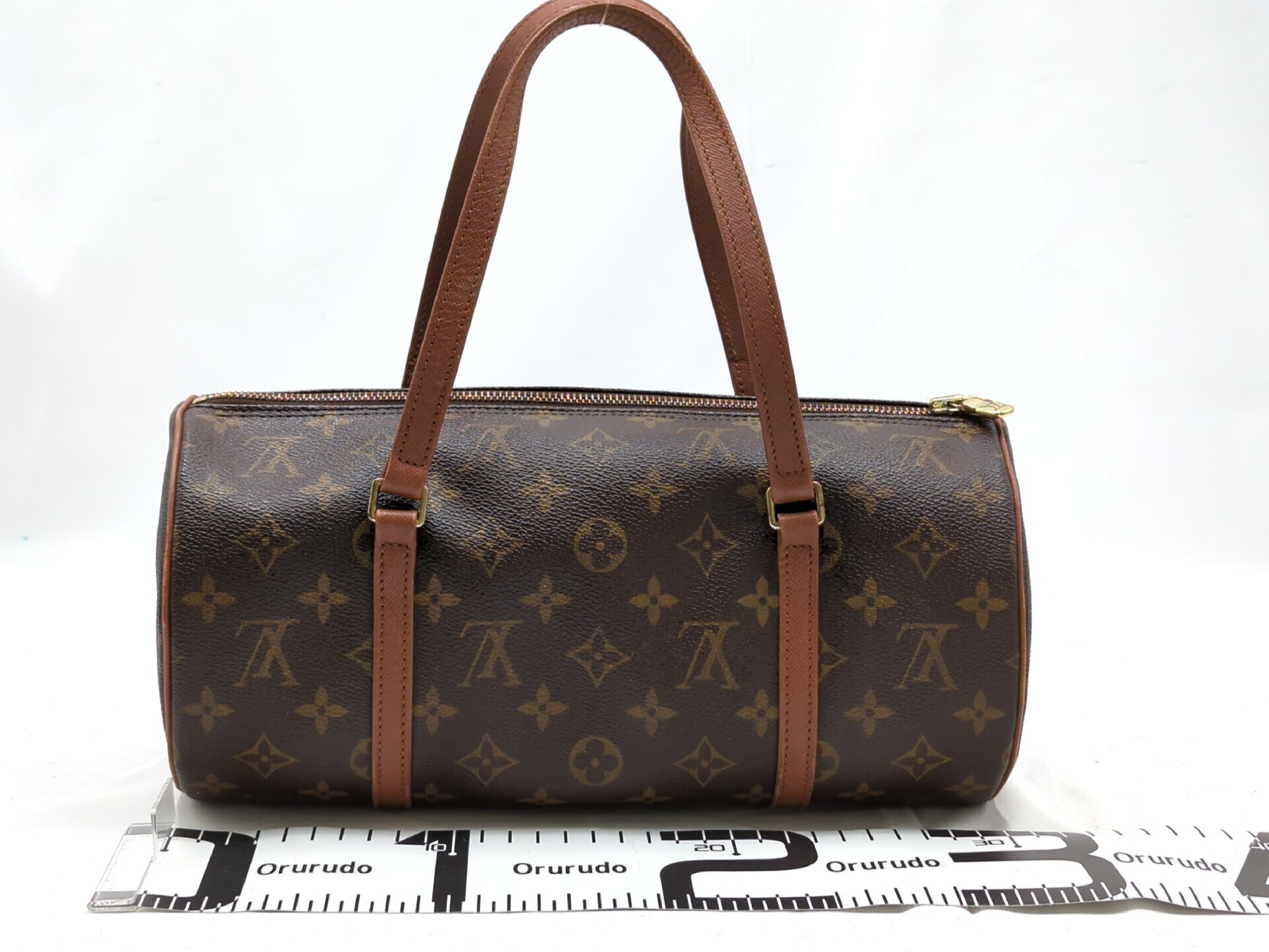 Monogram Old Papillon Handbag with Pouch — view 2