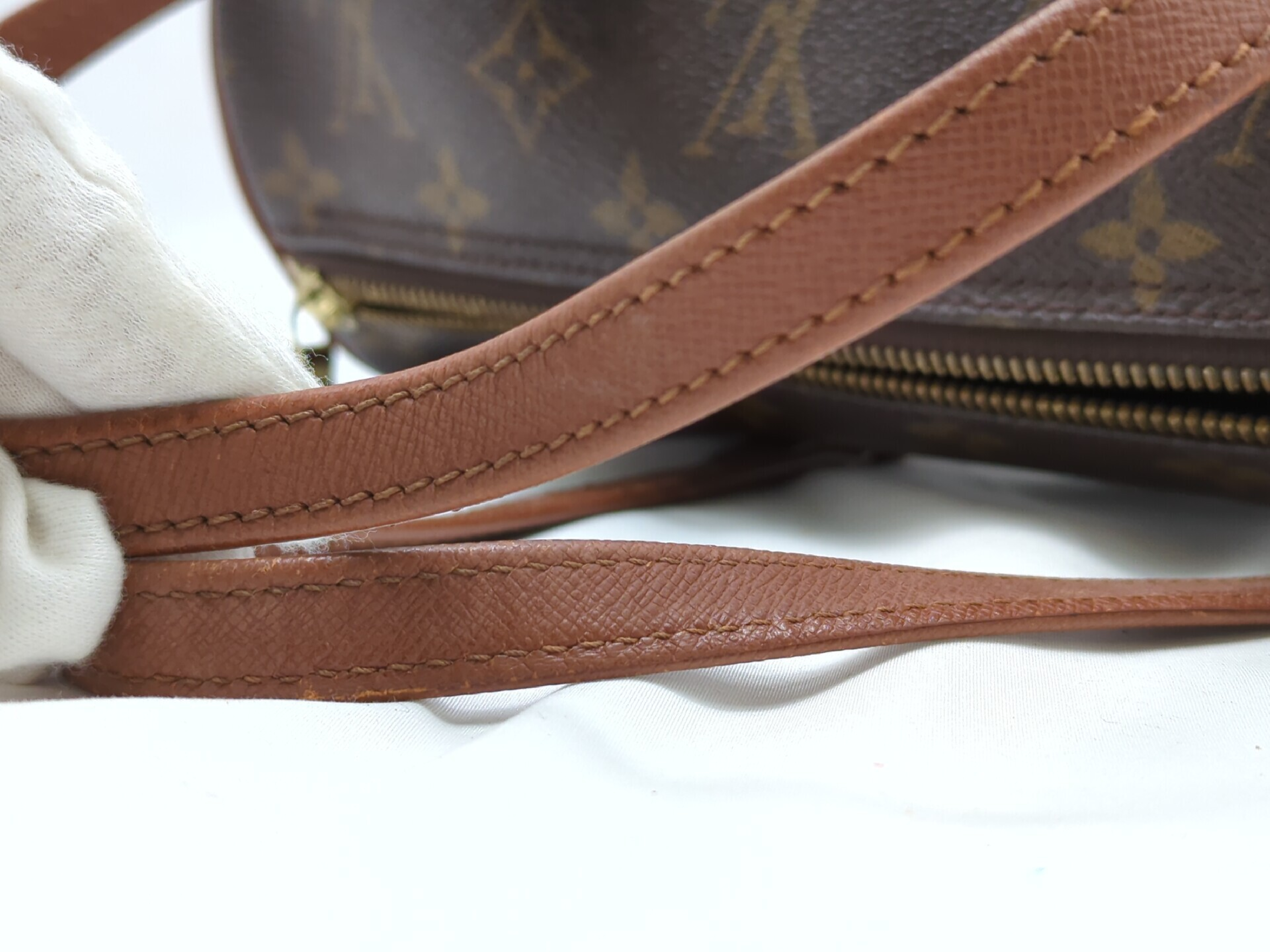Monogram Old Papillon Handbag with Pouch — view 6