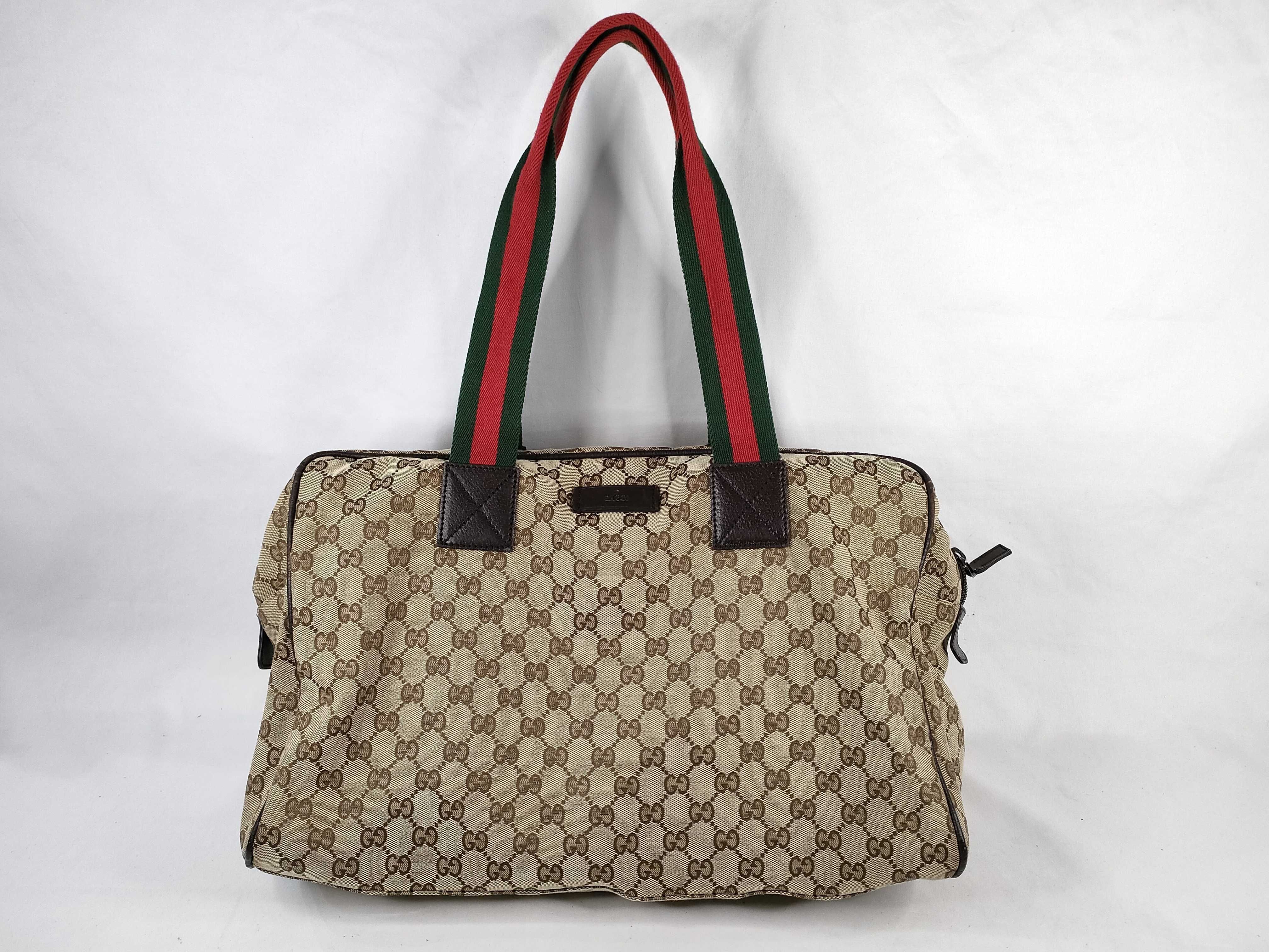Boston bag, Sherry line, GG canvas, 153240 491403, brown