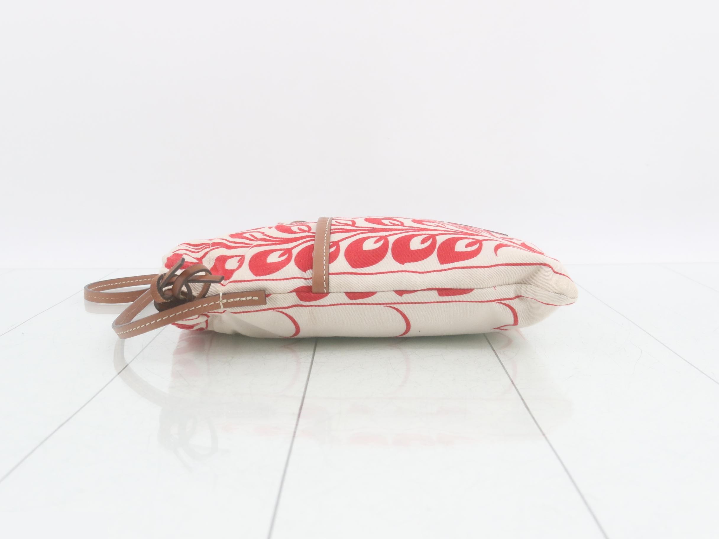 William de Morgan Collection Canvas x Leather Drawstring Bag — view 4