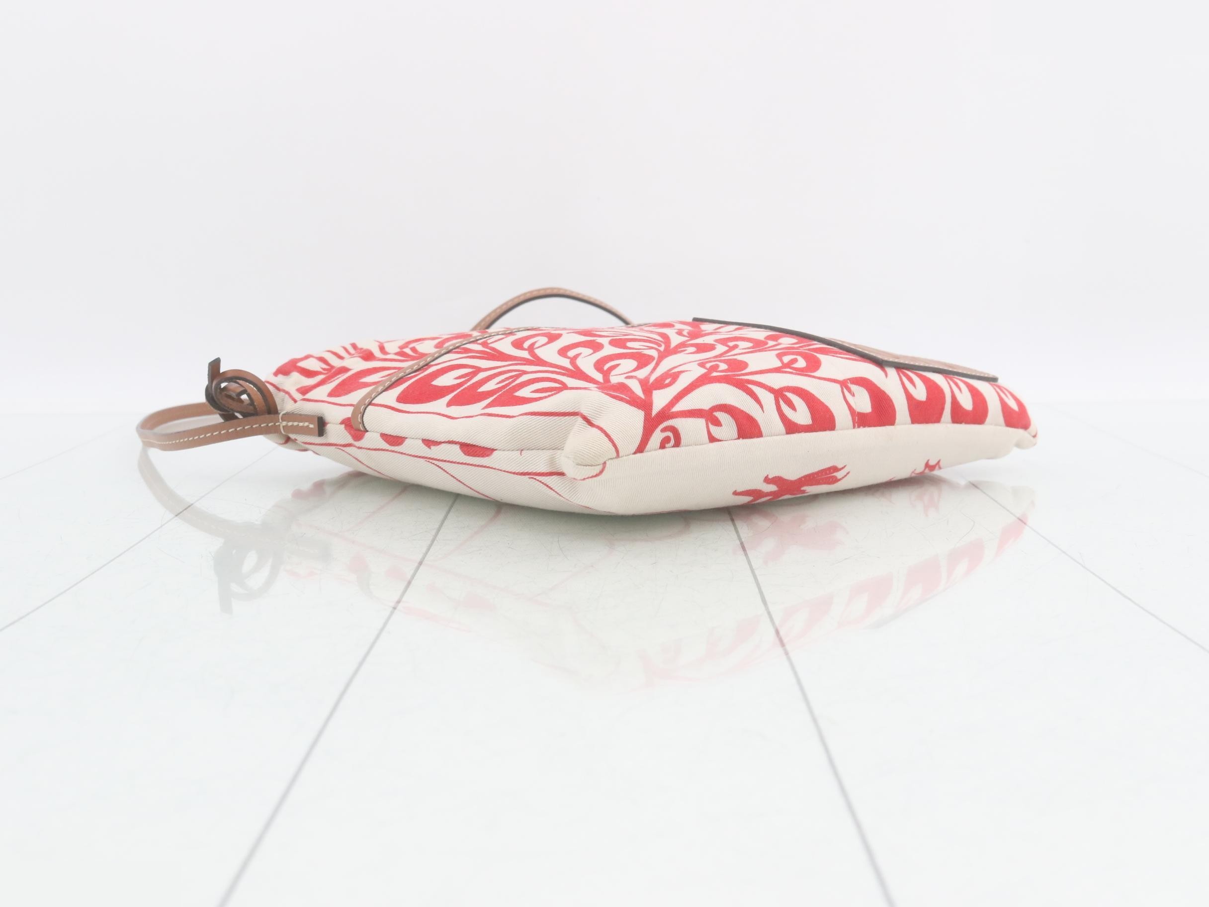 William de Morgan Collection Canvas x Leather Drawstring Bag — view 5