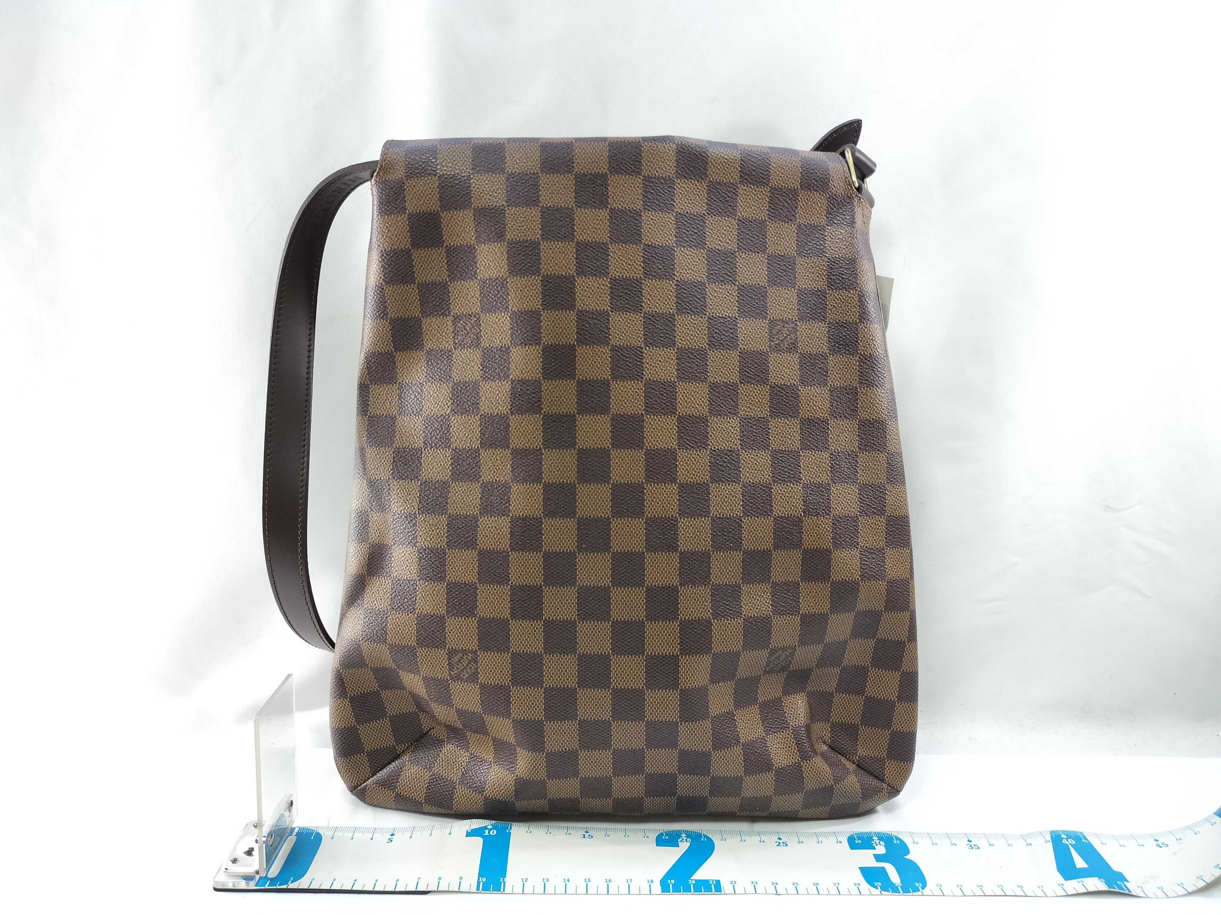 Damier Musette Salsa Shoulder Bag with Initials — view 2