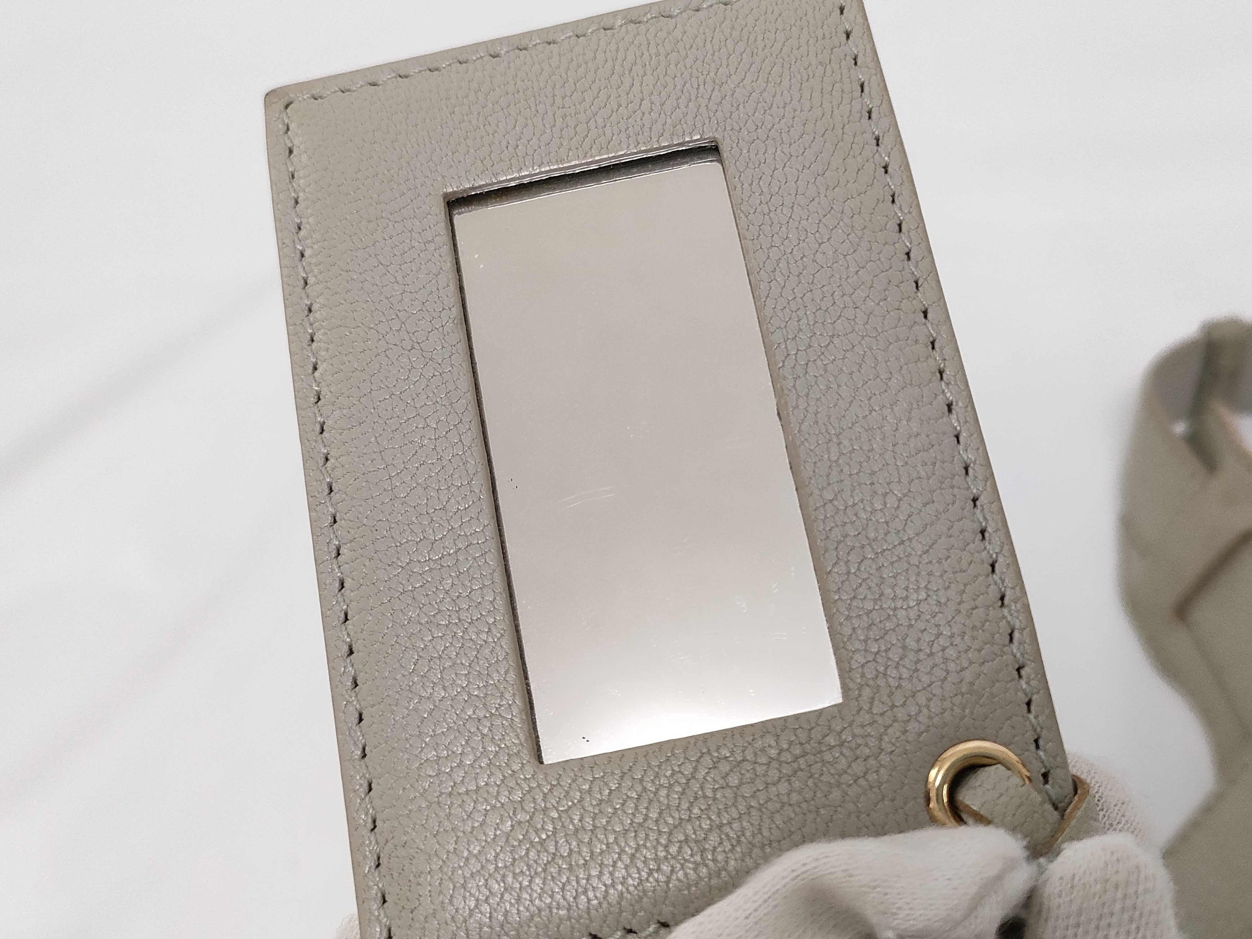 390160 Leather Classic Metal Edge City 2-Way Handbag with Gold Hardware — view 13