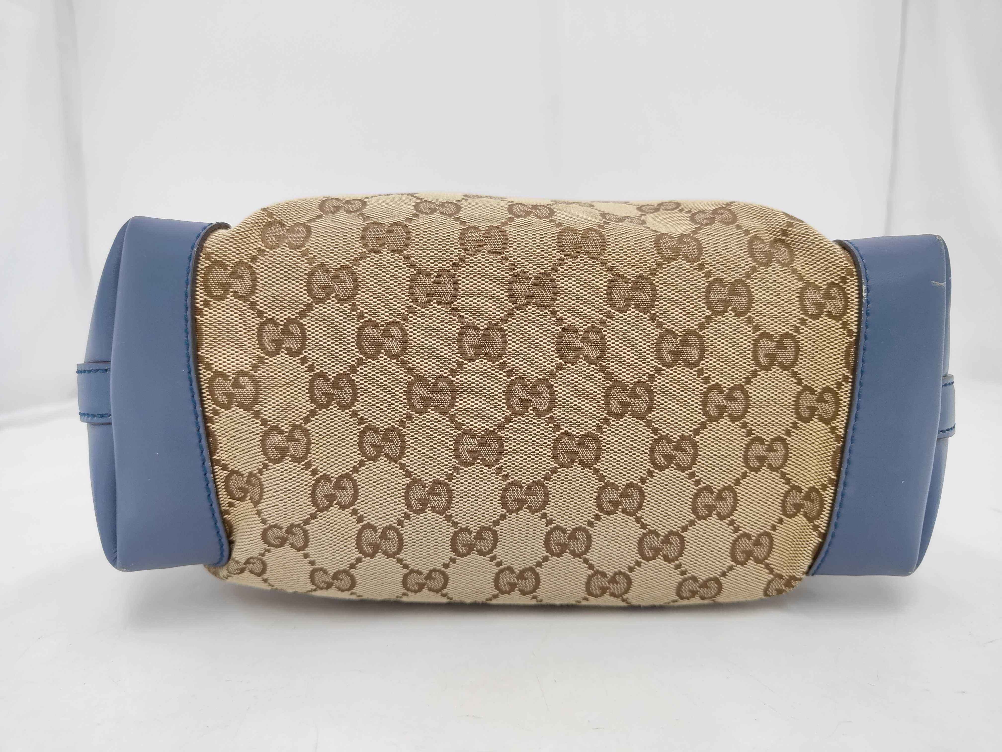 GG pattern logo leather tote bag — view 3