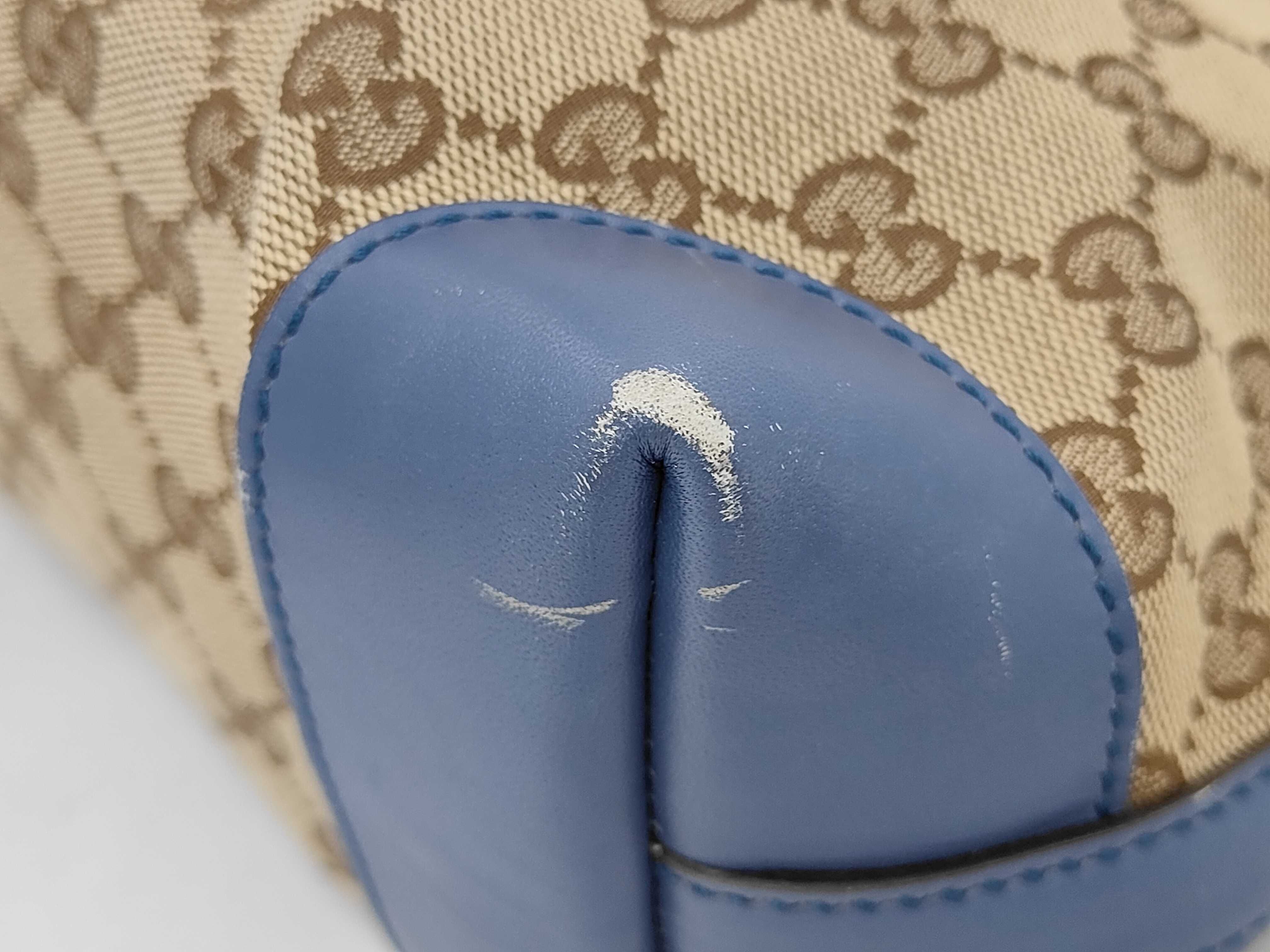 GG pattern logo leather tote bag — view 4