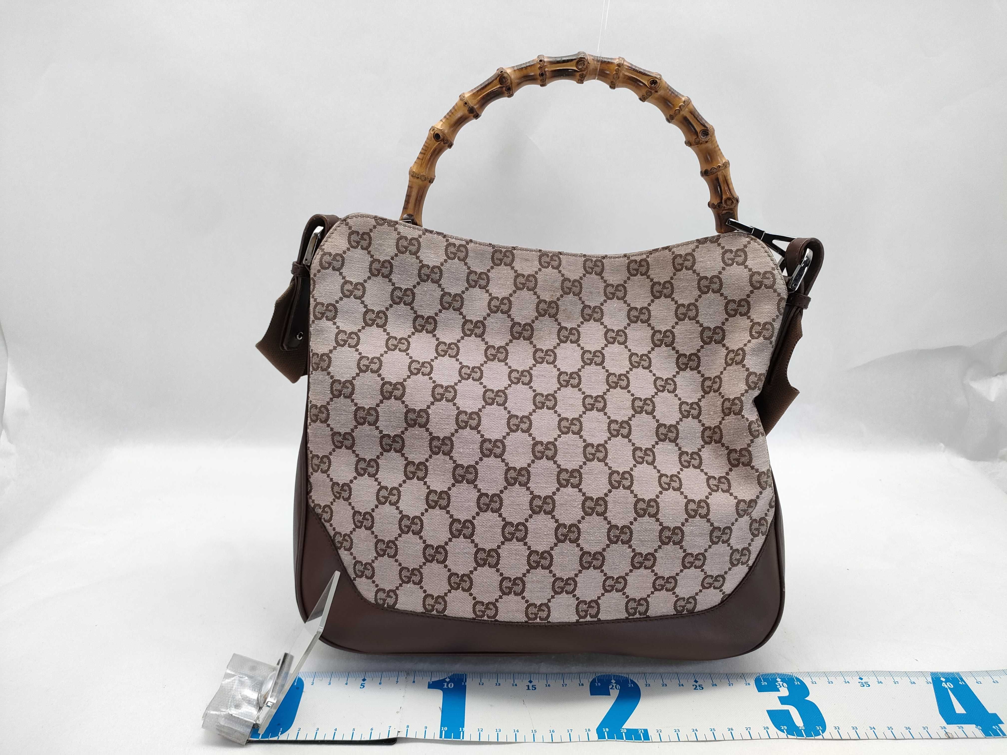 Bamboo GG Canvas 001・4095 2-Way Shoulder Bag/Handbag — view 2