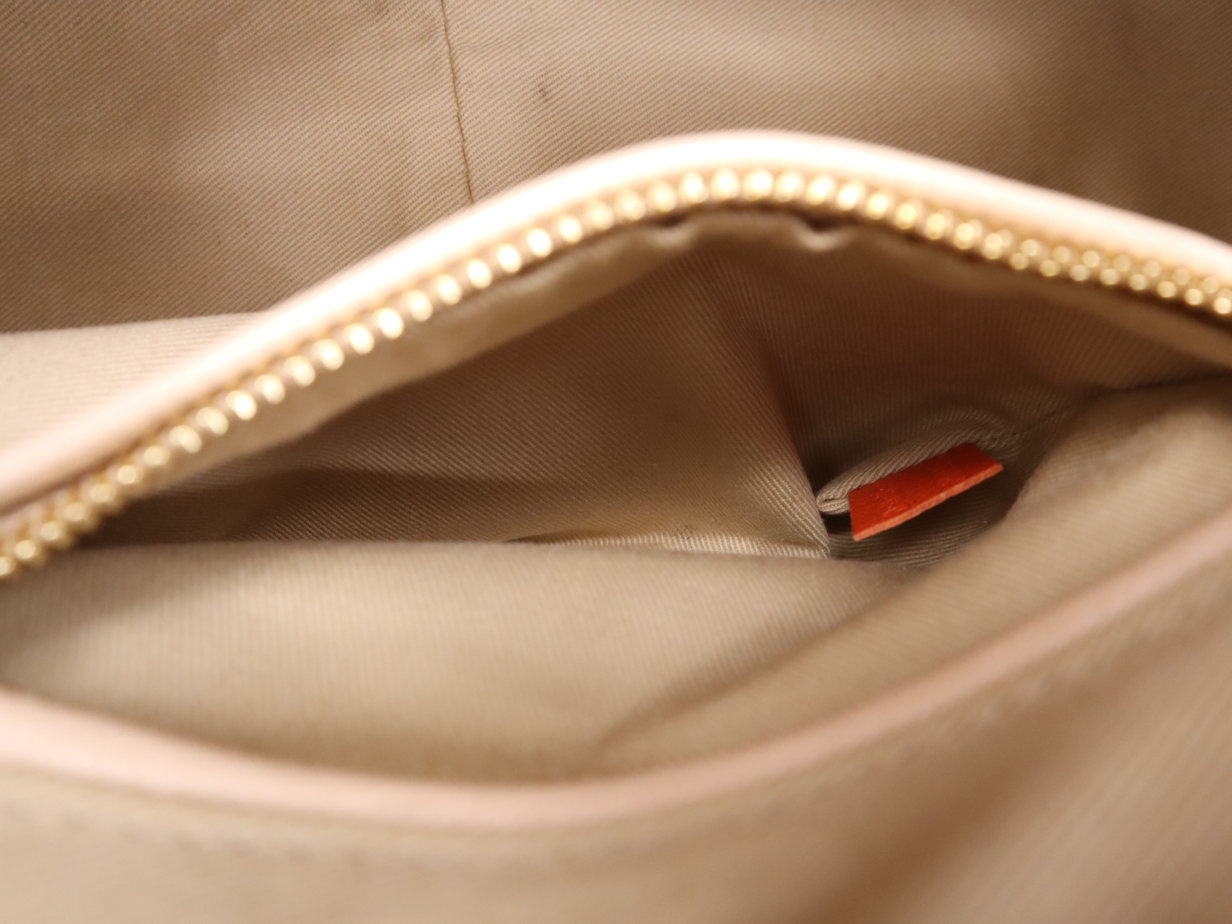 Paraty Orange Shoulder Bag with Gold Hardware and Dust Bag — view 11
