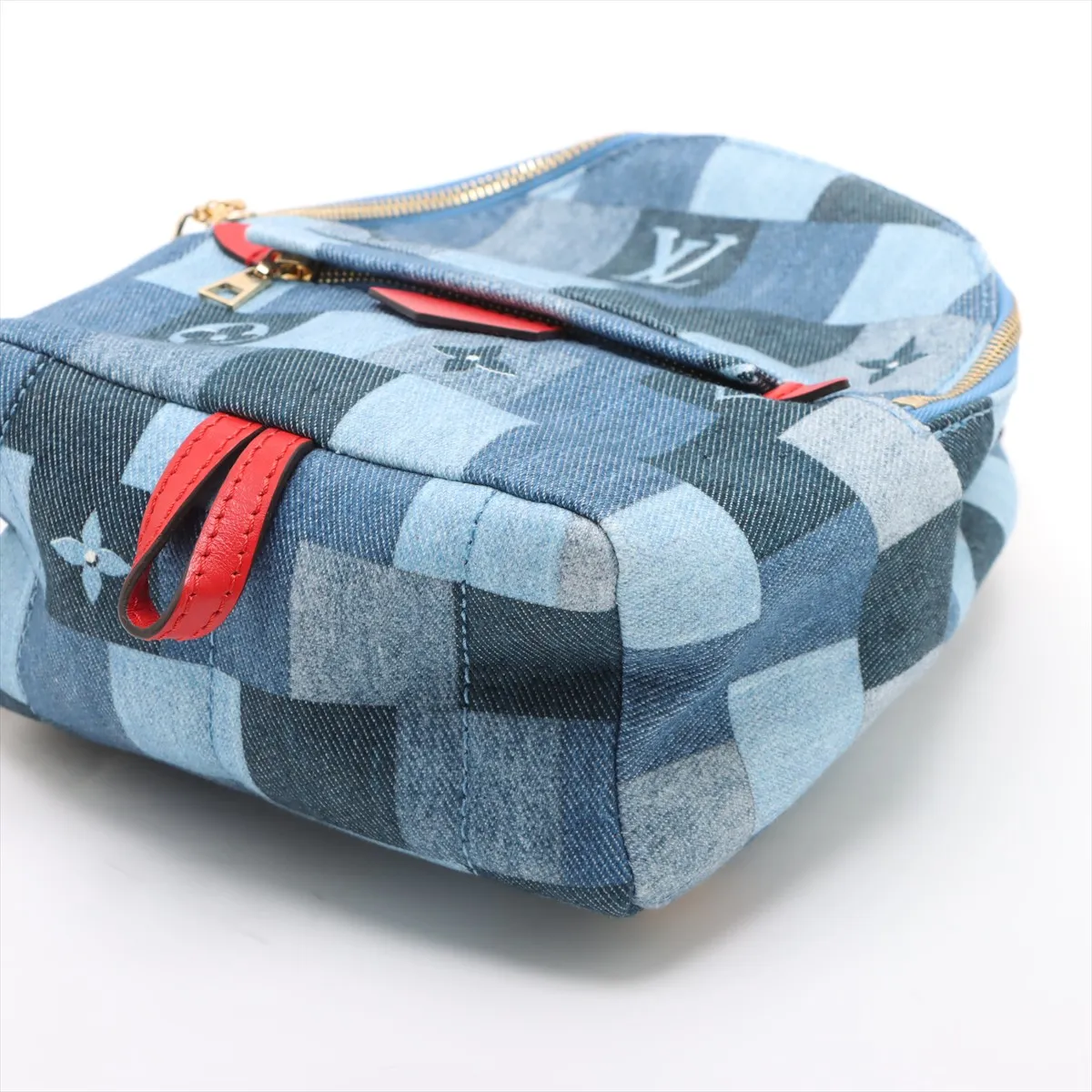 Monogram Denim Palm Springs MINI M45043 CA0220 Blue RFID Reactive — view 3