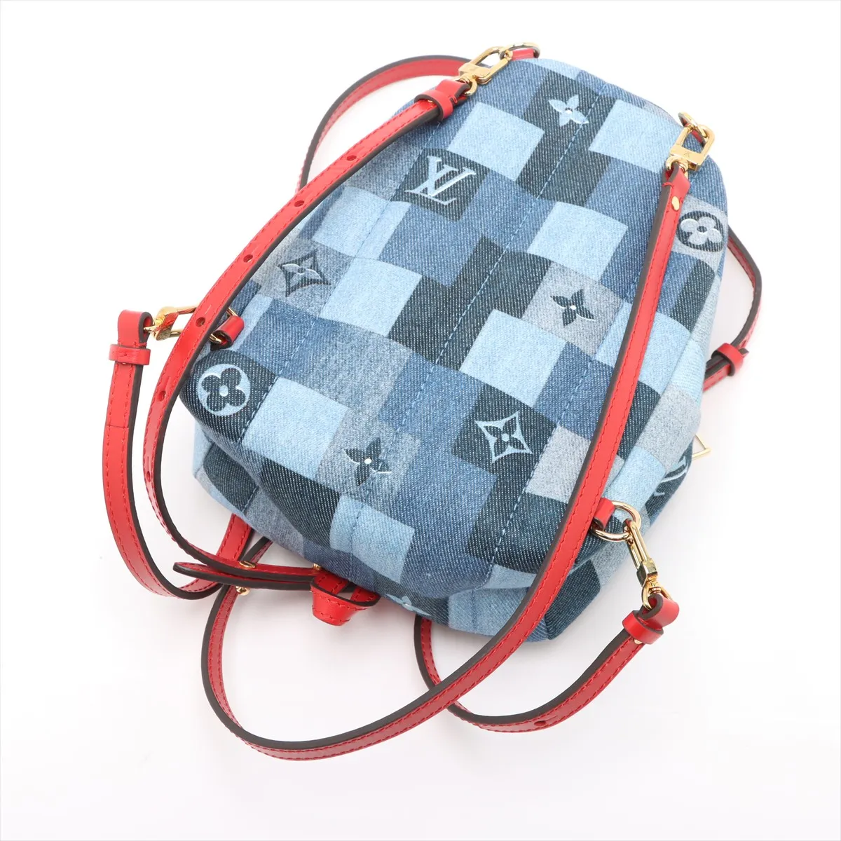 Monogram Denim Palm Springs MINI M45043 CA0220 Blue RFID Reactive — view 5