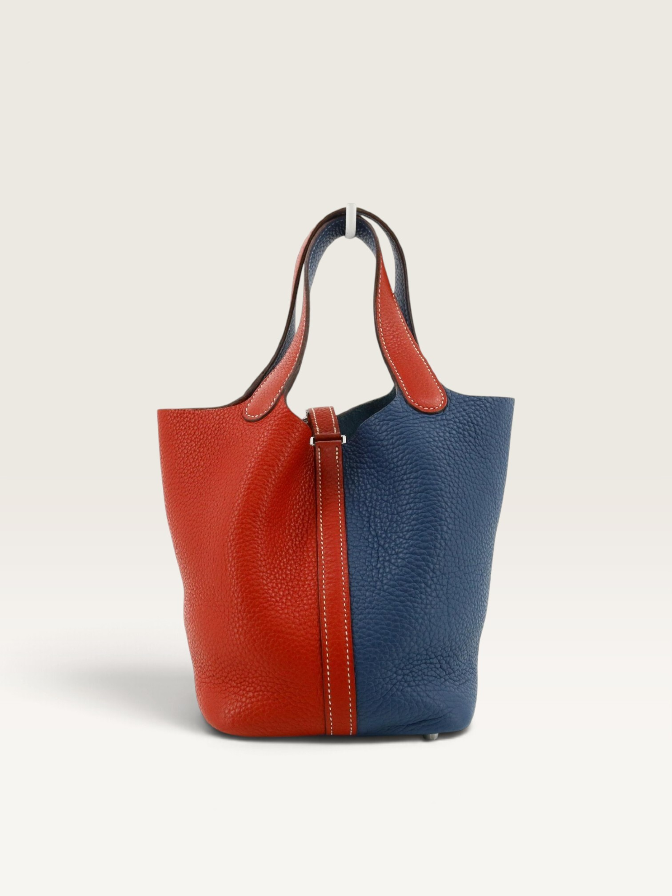 Picotin Lock PM Casaque Blue x Rouge P Handbag — view 2