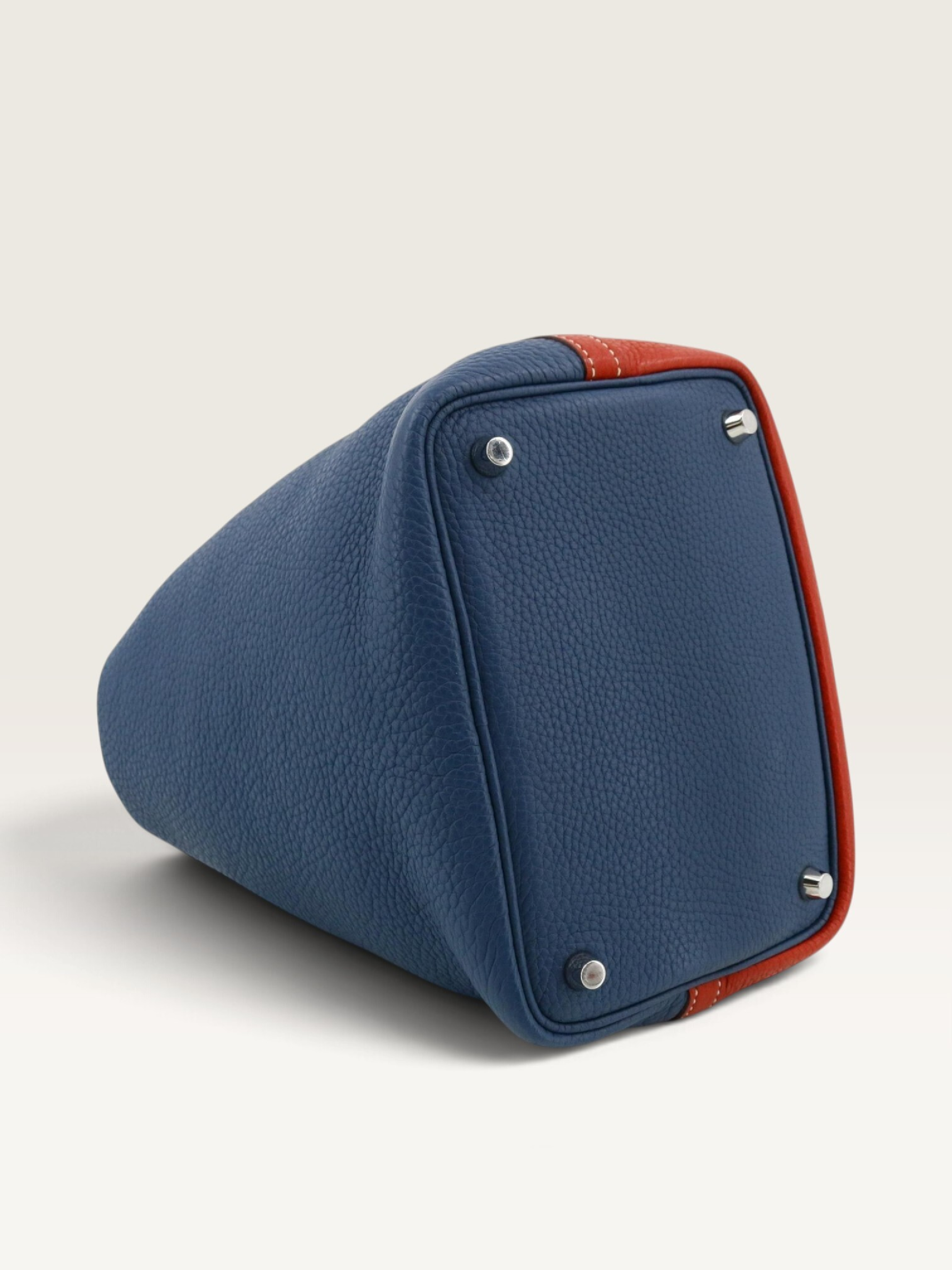 Picotin Lock PM Casaque Blue x Rouge P Handbag — view 5