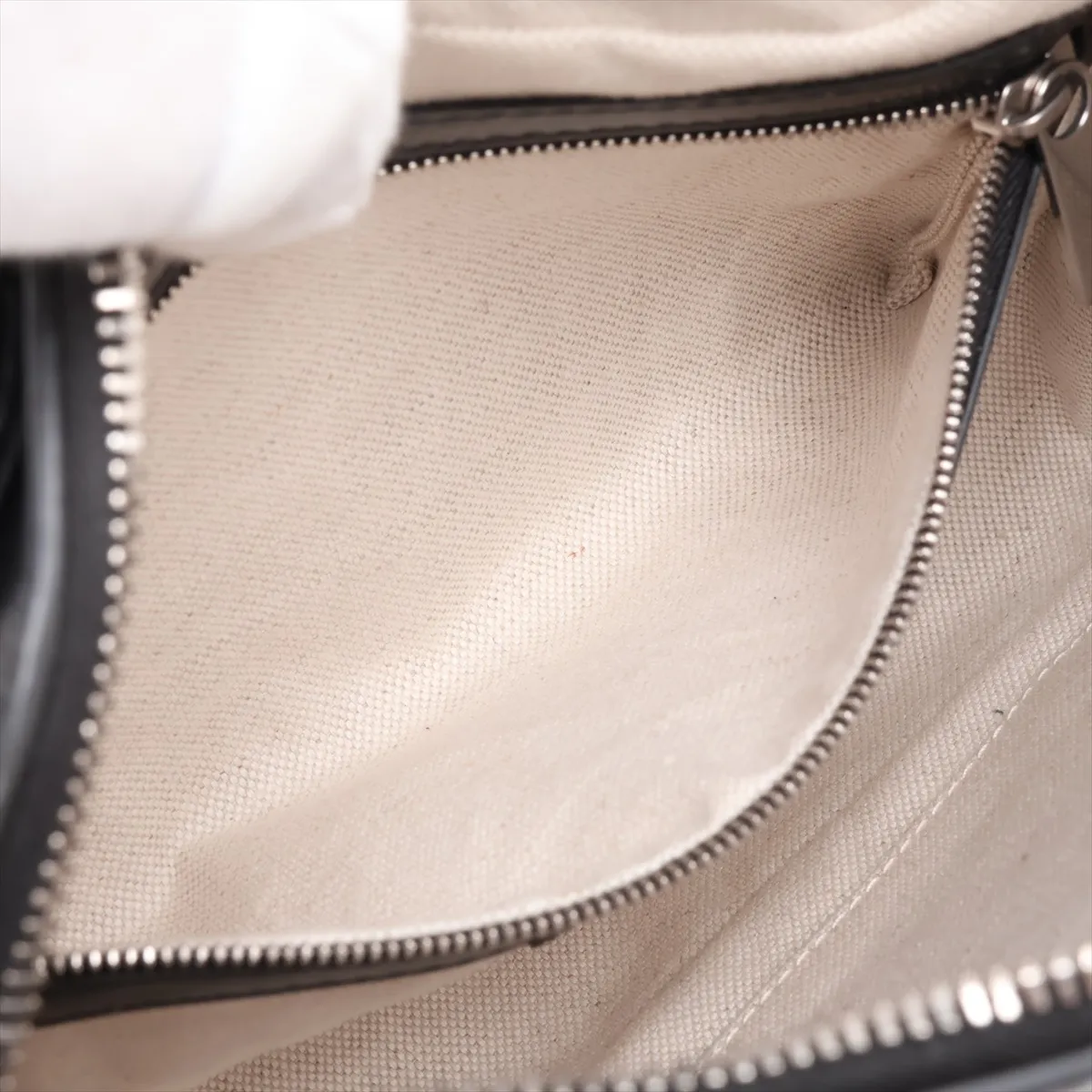 Intrecciato Leather Shoulder Bag, Black — view 7
