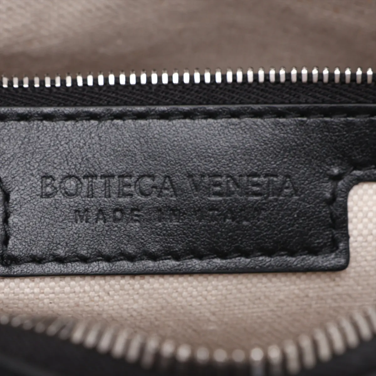 Intrecciato Leather Shoulder Bag, Black — view 8
