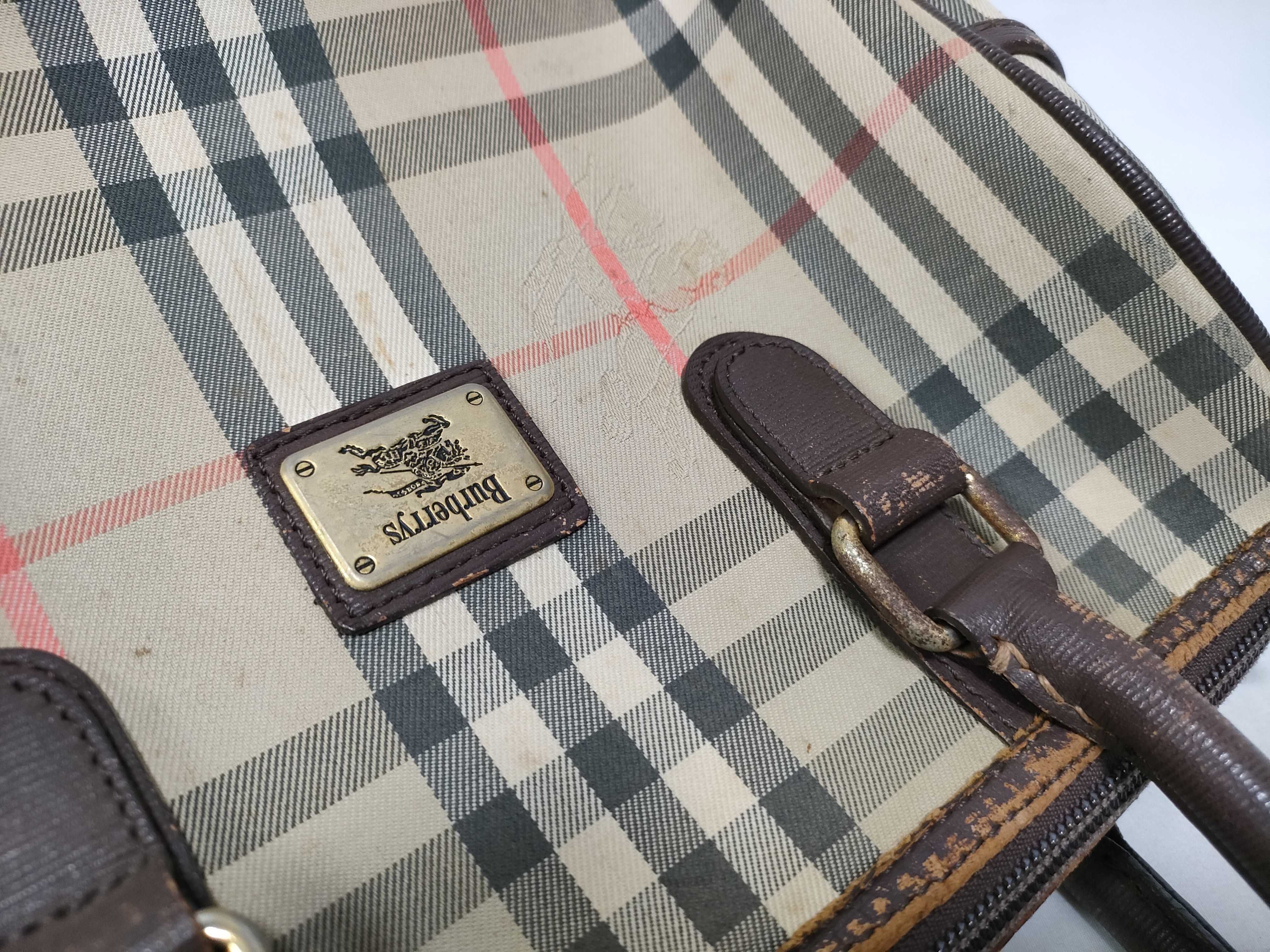 Nova Check Leather Boston Bag — view 12