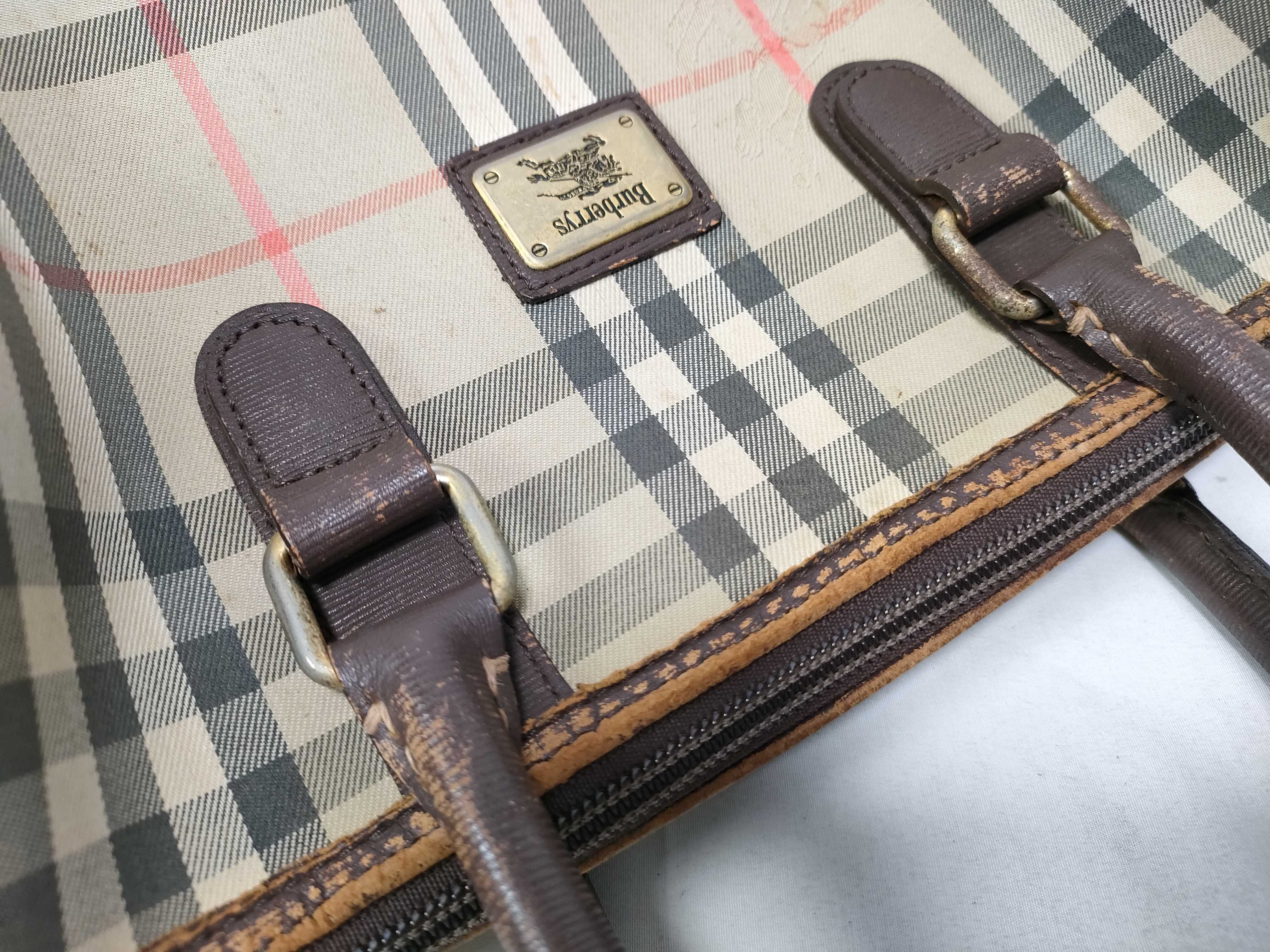 Nova Check Leather Boston Bag — view 13