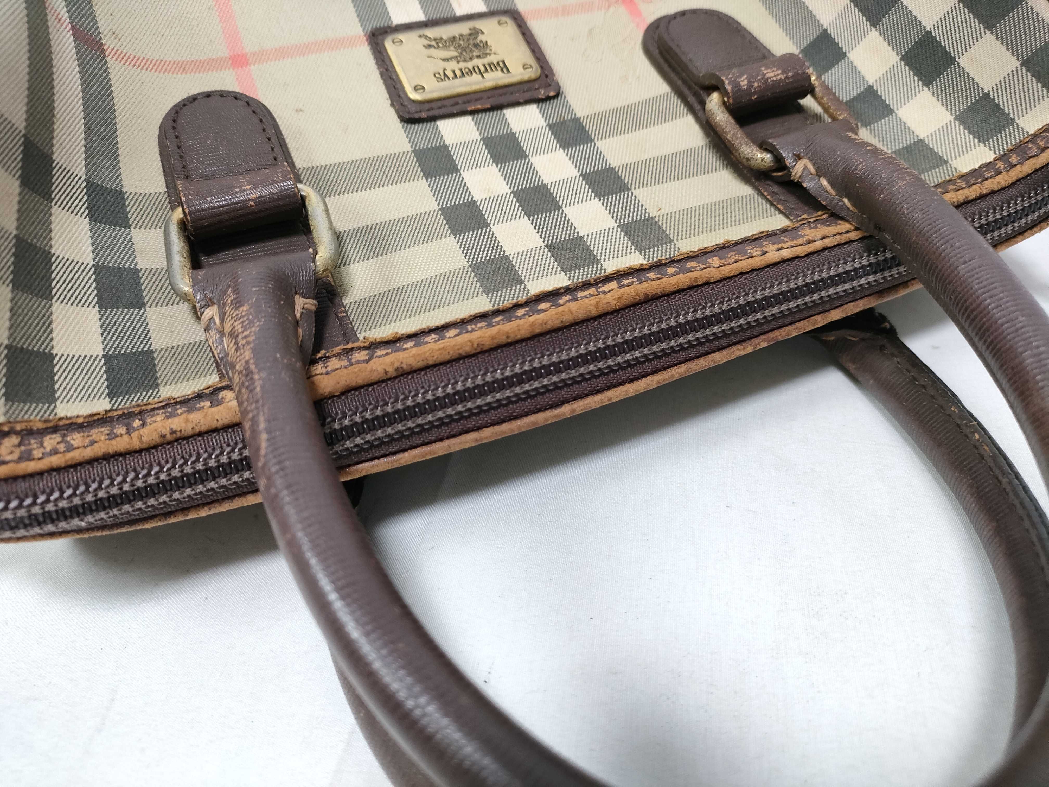 Nova Check Leather Boston Bag — view 14
