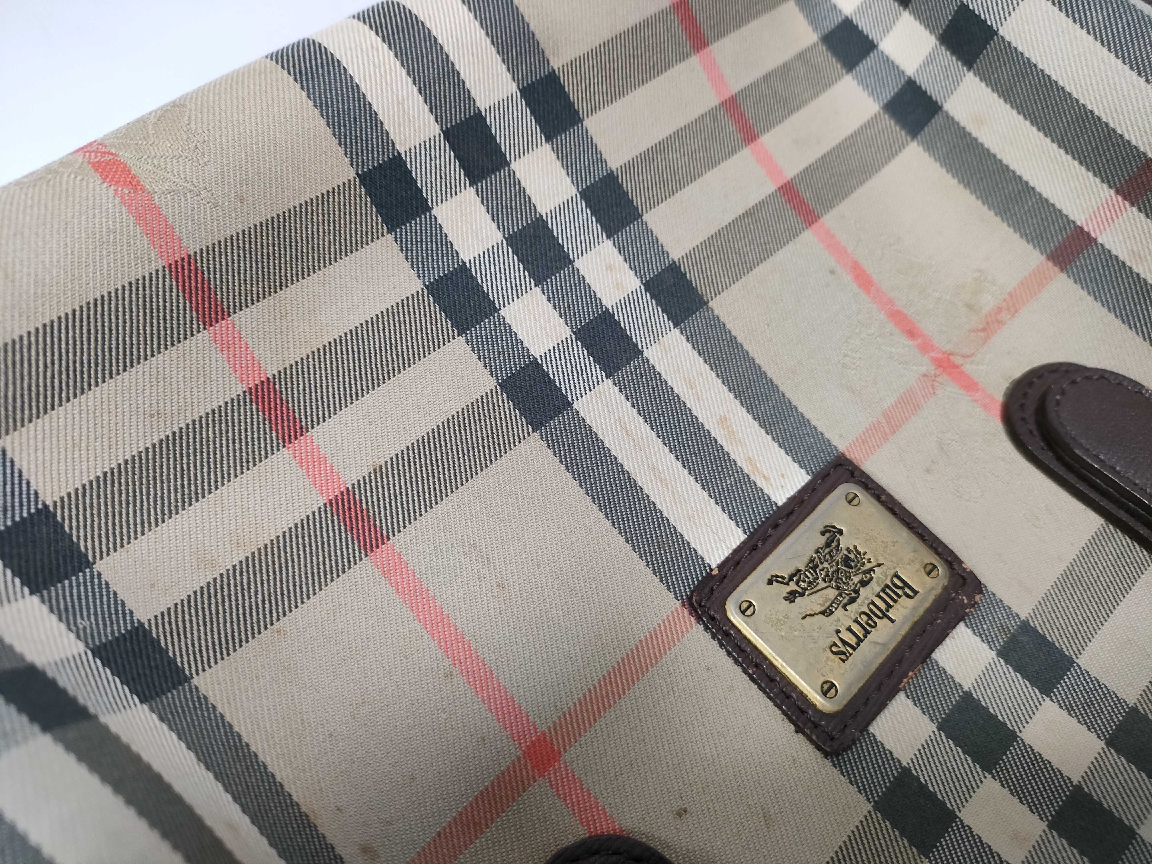 Nova Check Leather Boston Bag — view 8