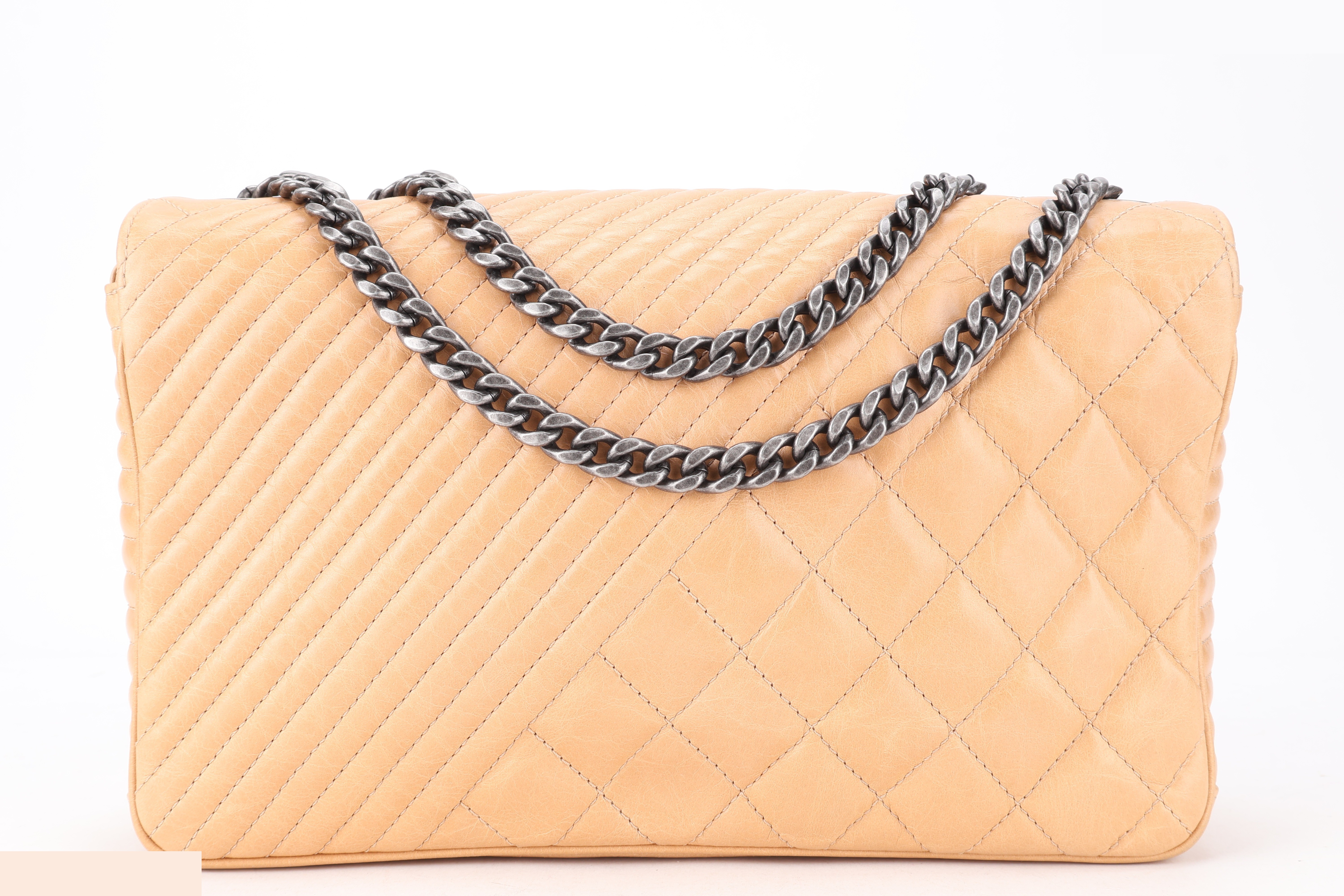 COCO BOY FLAP BEIGE LAMBSKIN RHW — view 2