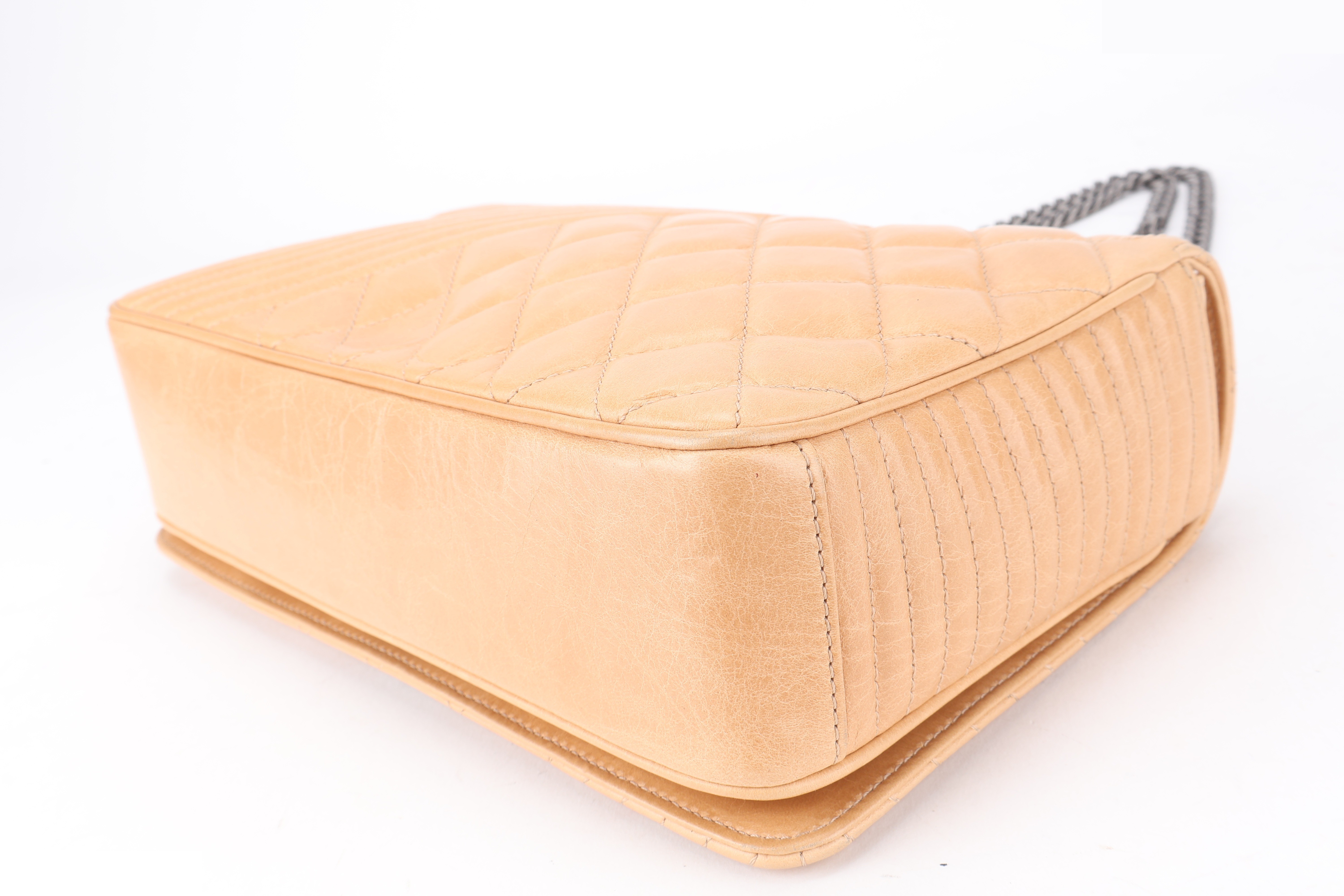 COCO BOY FLAP BEIGE LAMBSKIN RHW — view 4