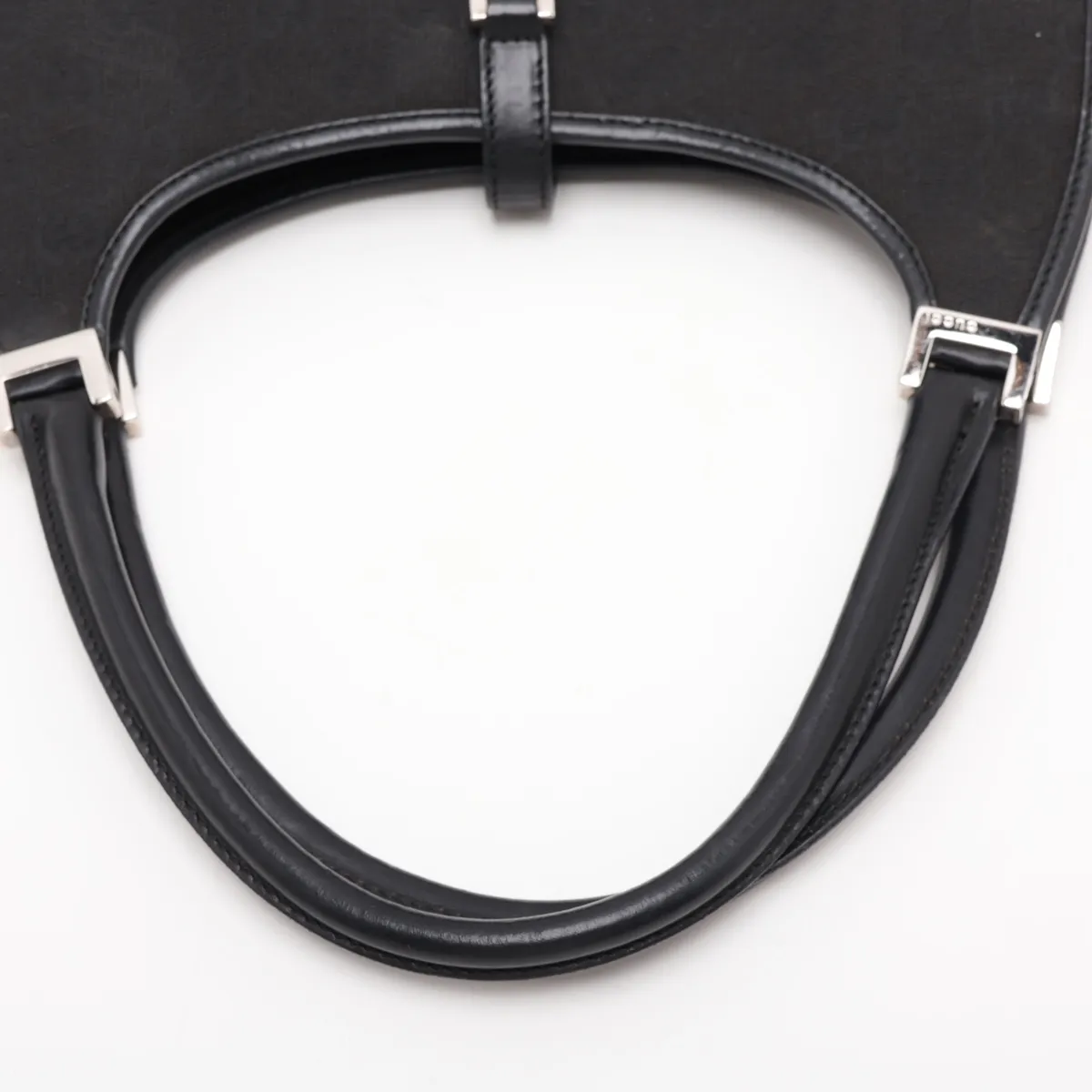 GG Canvas Jackie Canvas x Leather Shoulder Bag, Black — view 5