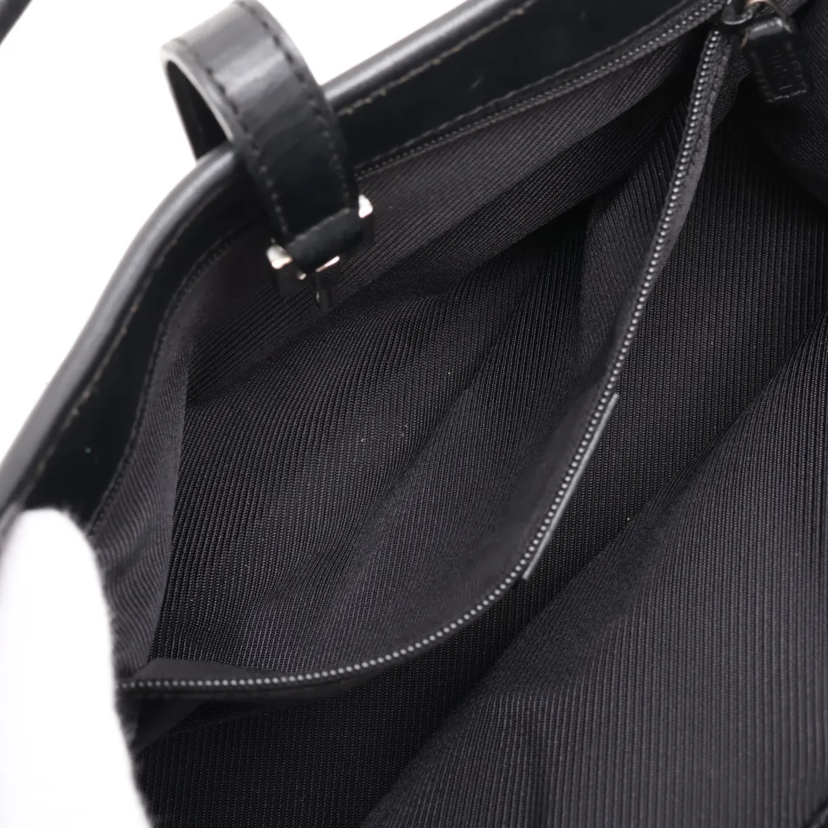 GG Canvas Jackie Canvas x Leather Shoulder Bag, Black — view 8