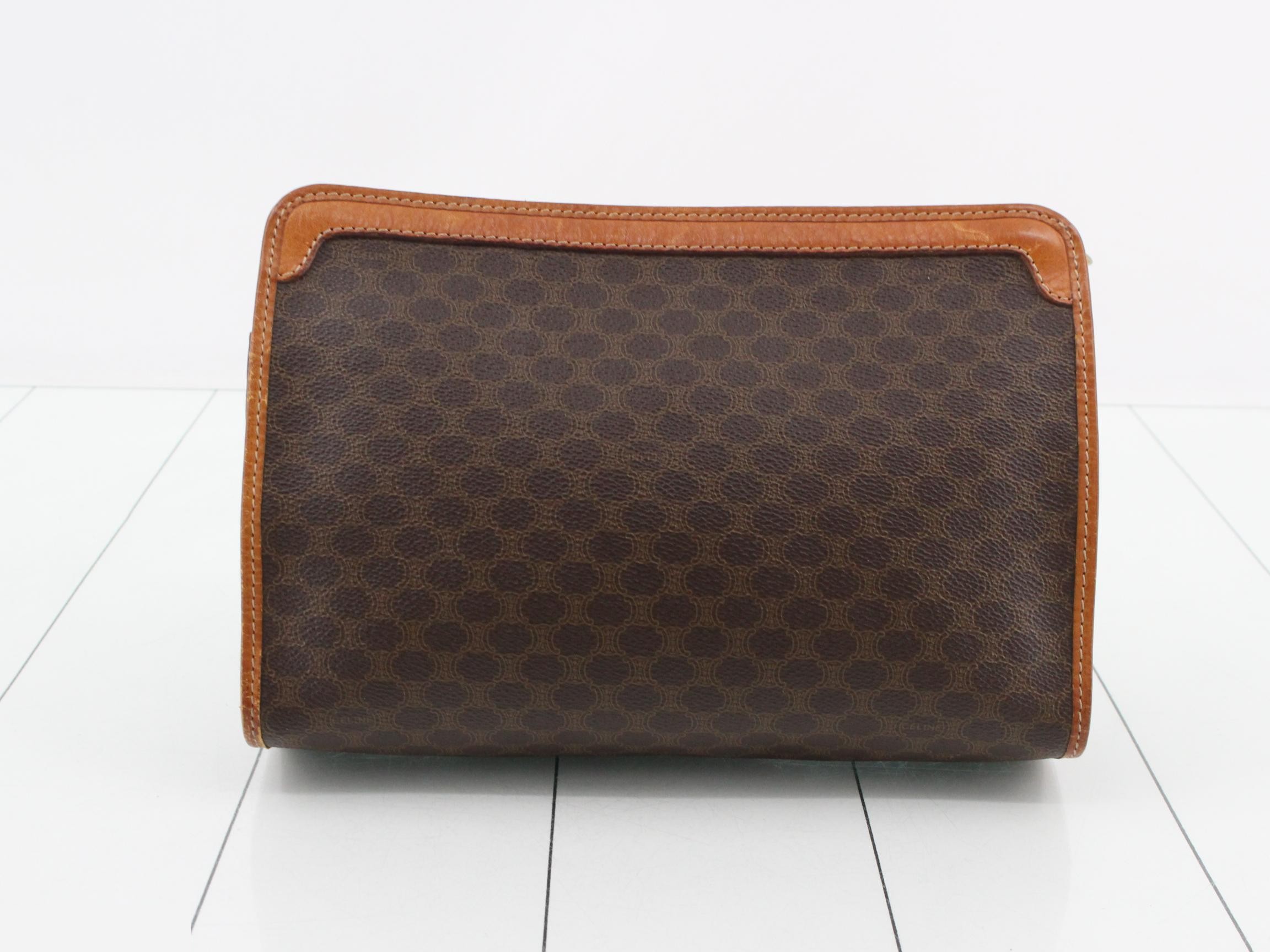 Macadam Clutch Bag, Brown, PVC — view 2