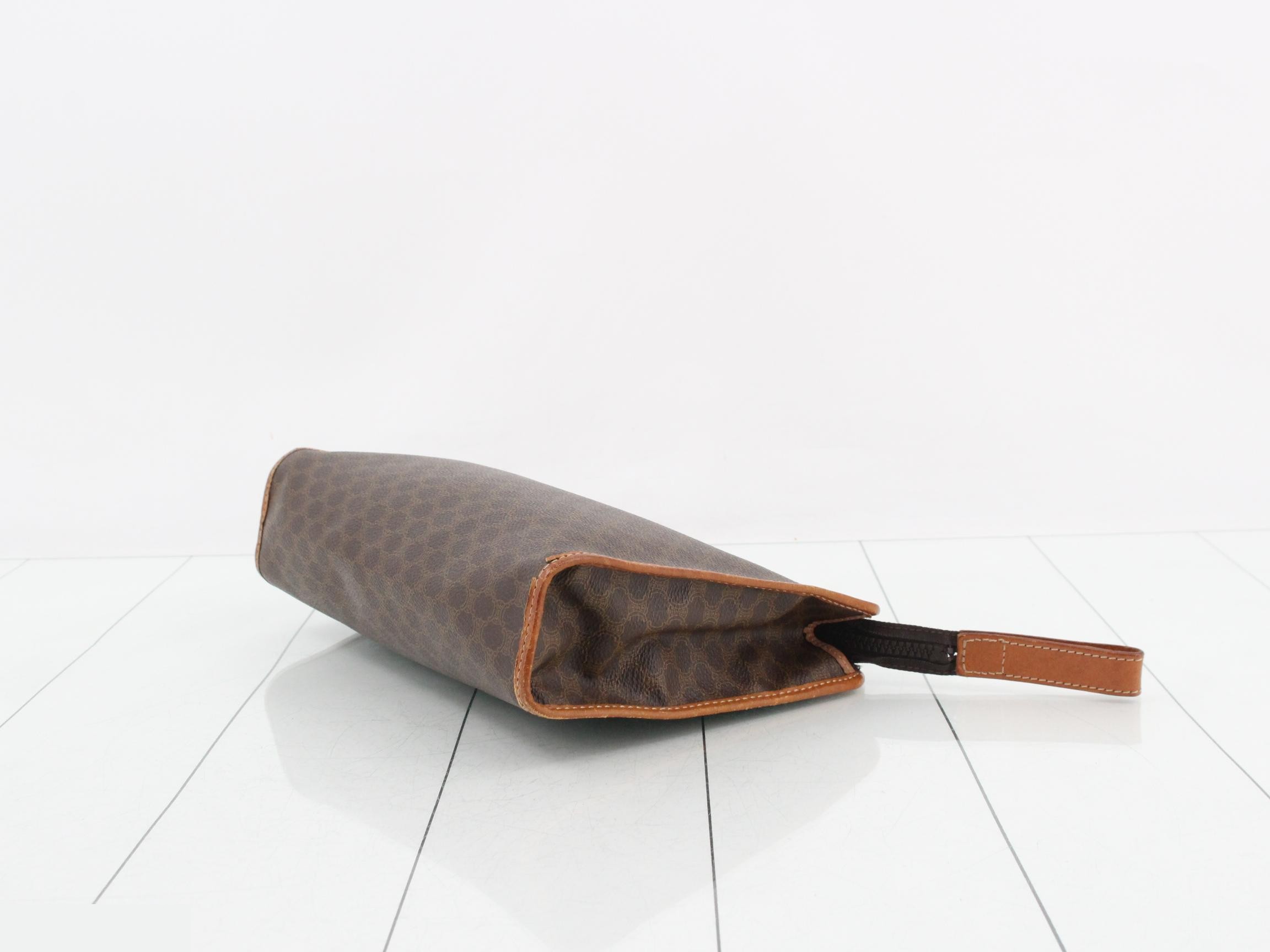 Macadam Clutch Bag, Brown, PVC — view 6