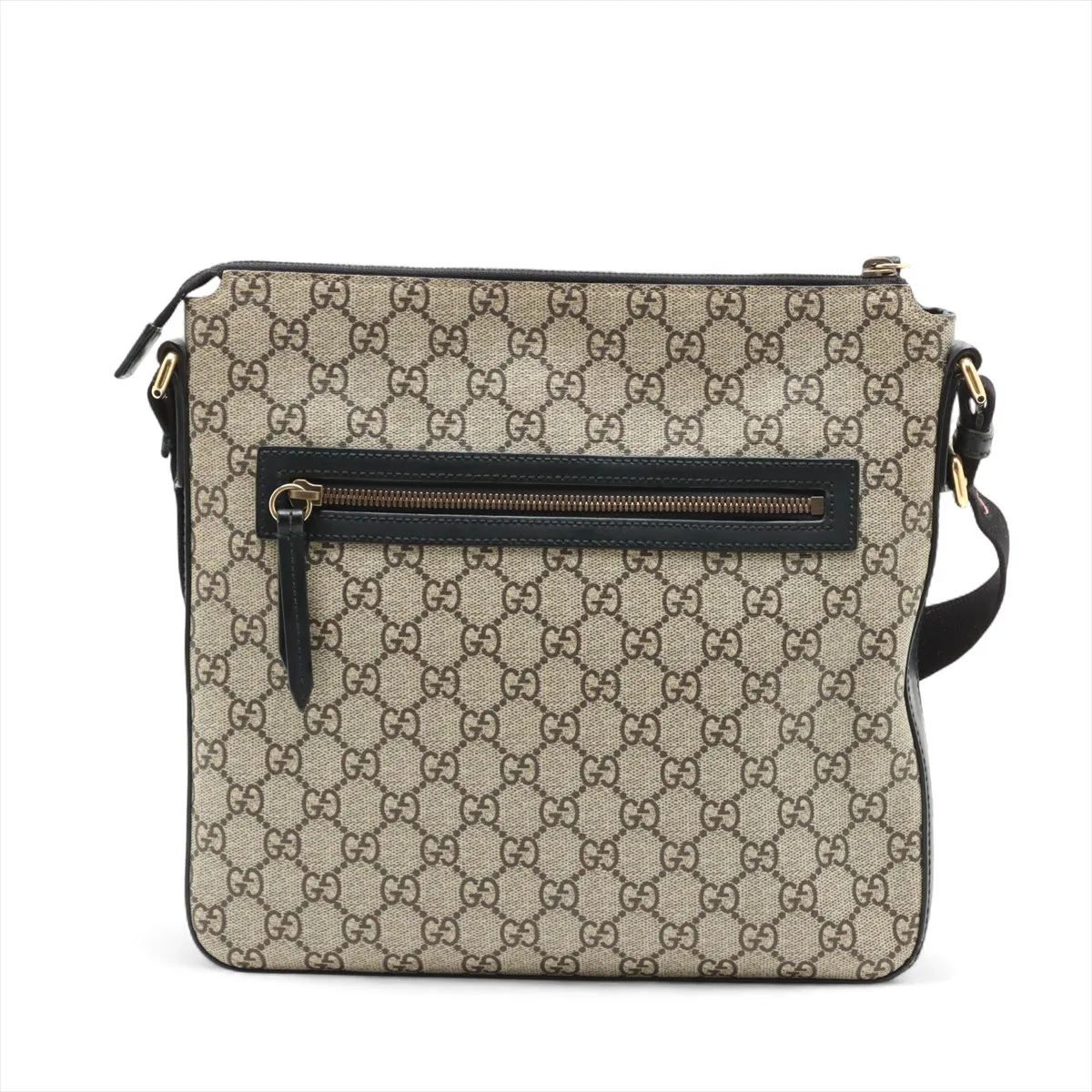 GG Supreme Angry Cat PVC x Leather Shoulder Bag Beige x Black 473886 — view 2