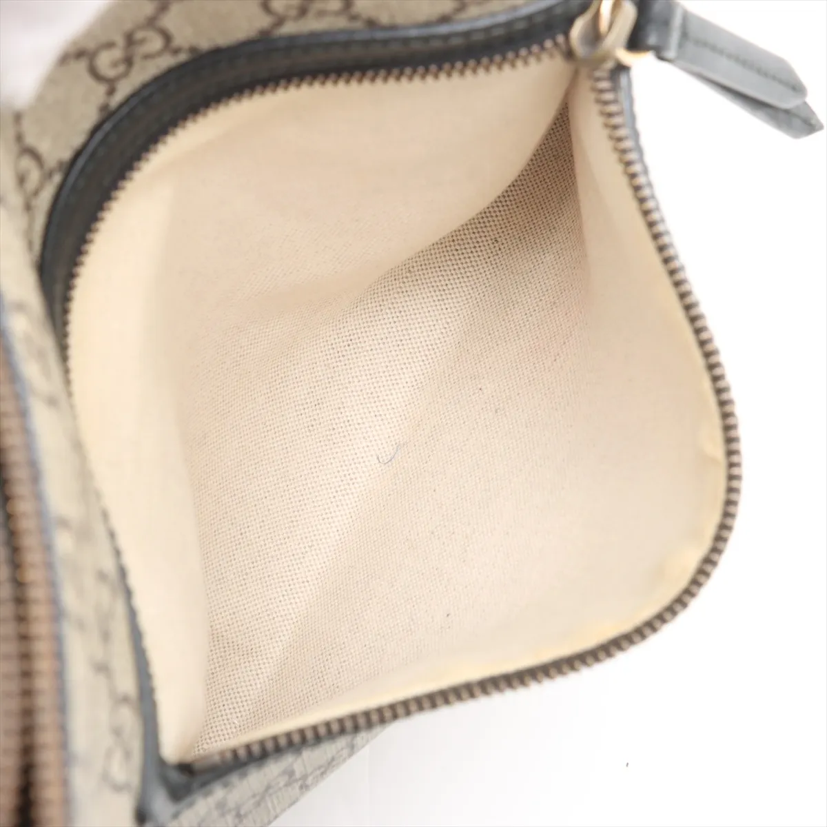 GG Supreme Angry Cat PVC x Leather Shoulder Bag Beige x Black 473886 — view 10