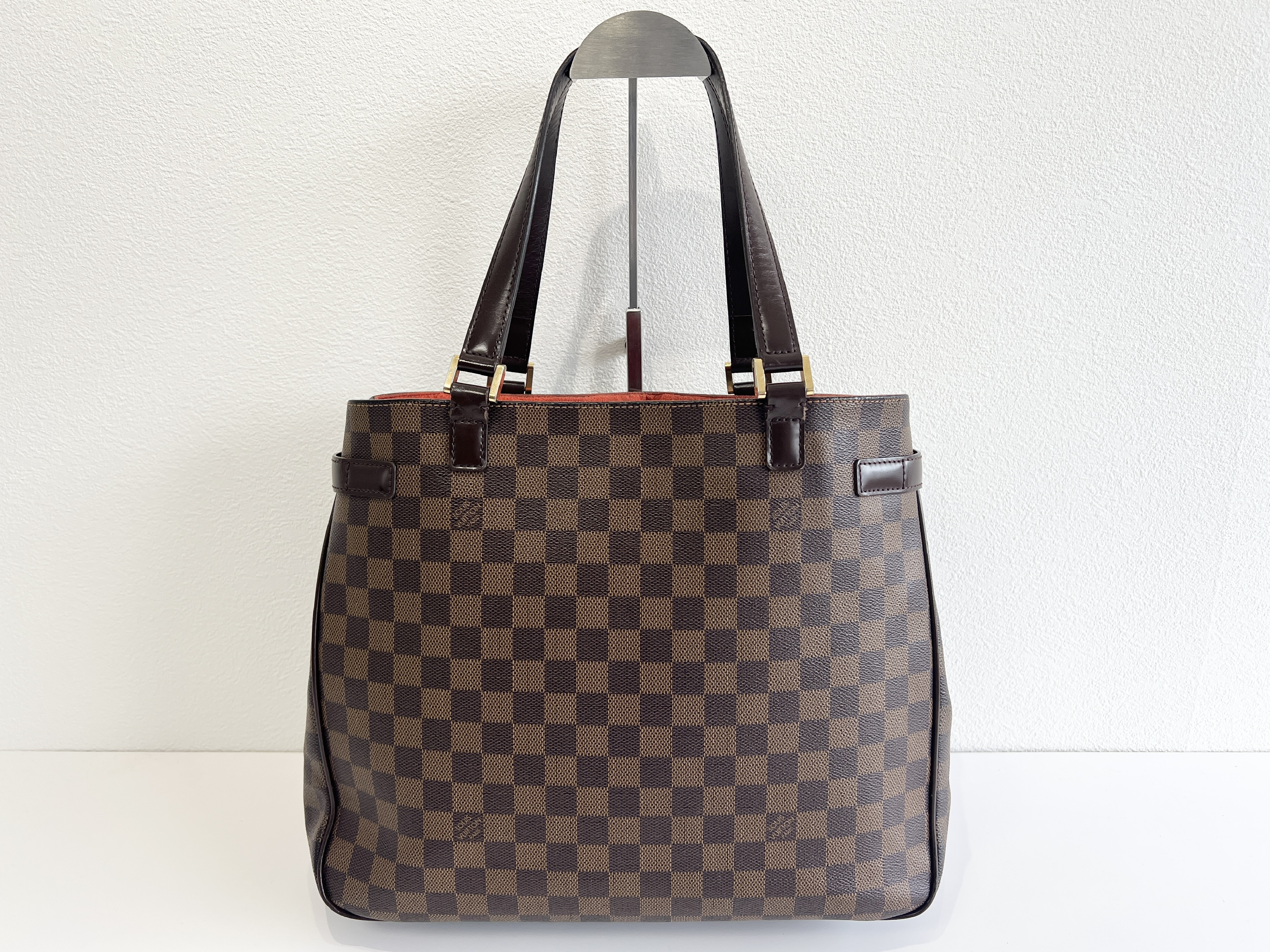Uzès Damier Ebene Leather Handbag Tote Bag — view 2