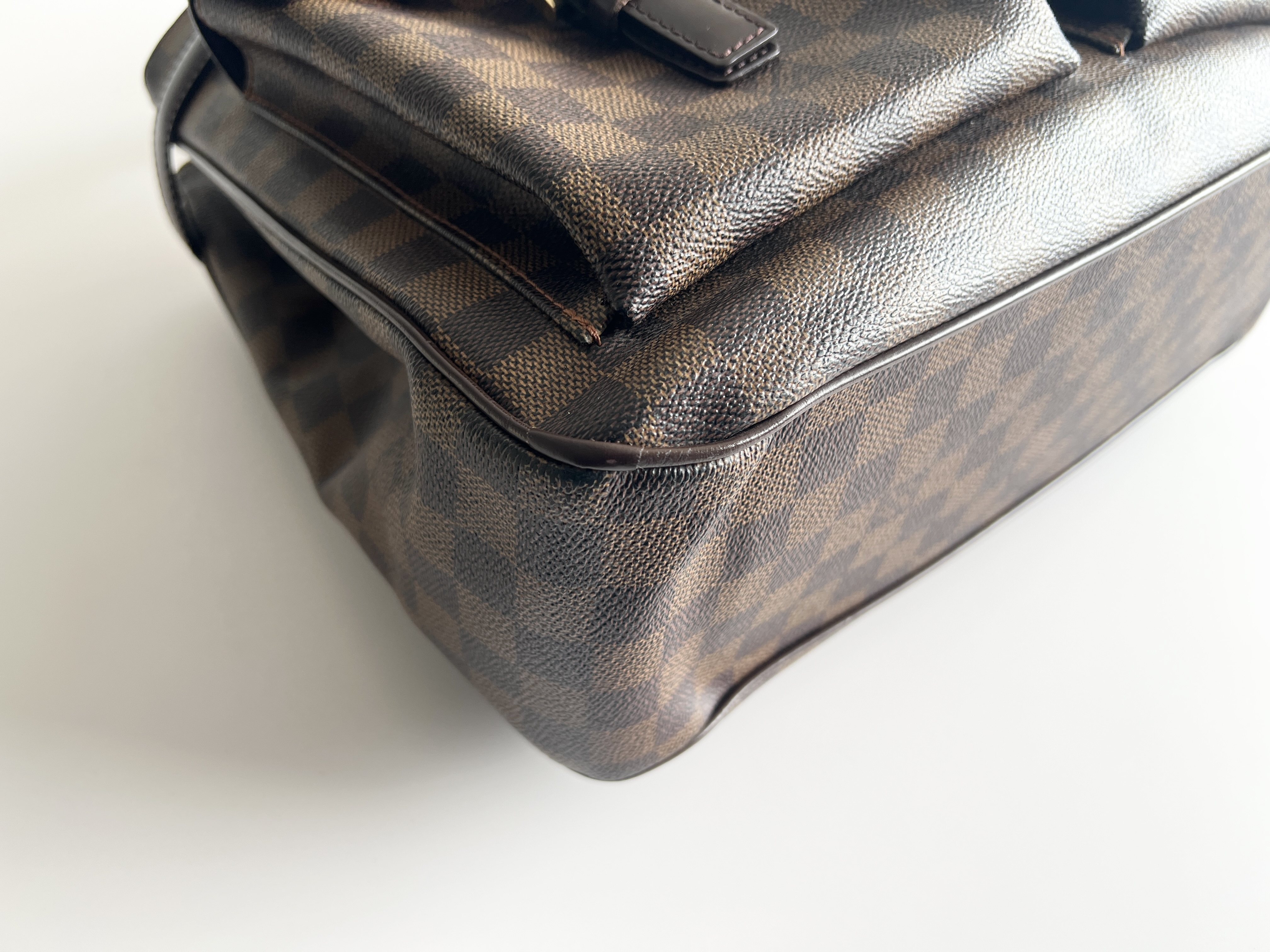 Uzès Damier Ebene Leather Handbag Tote Bag — view 11