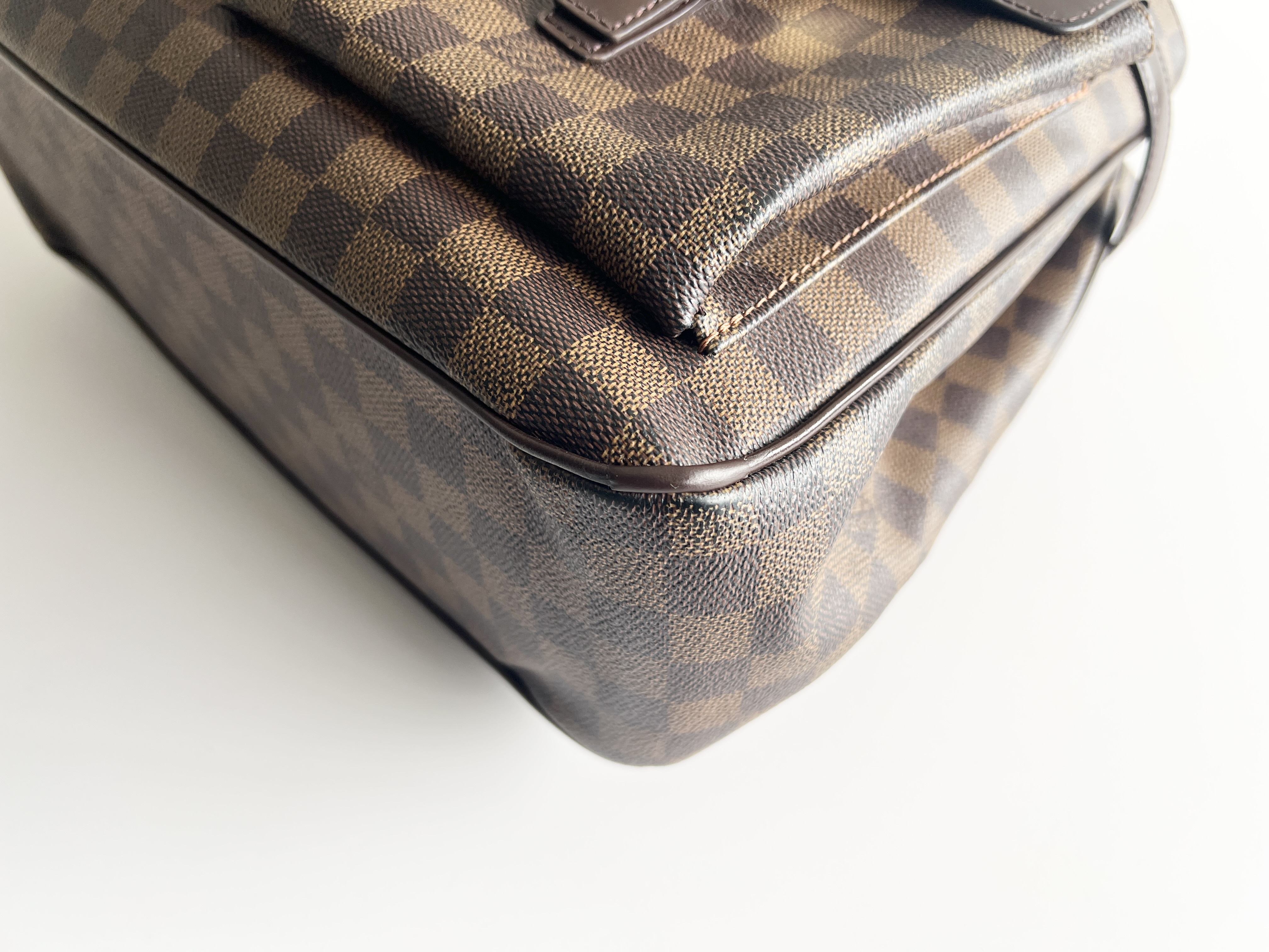 Uzès Damier Ebene Leather Handbag Tote Bag — view 12