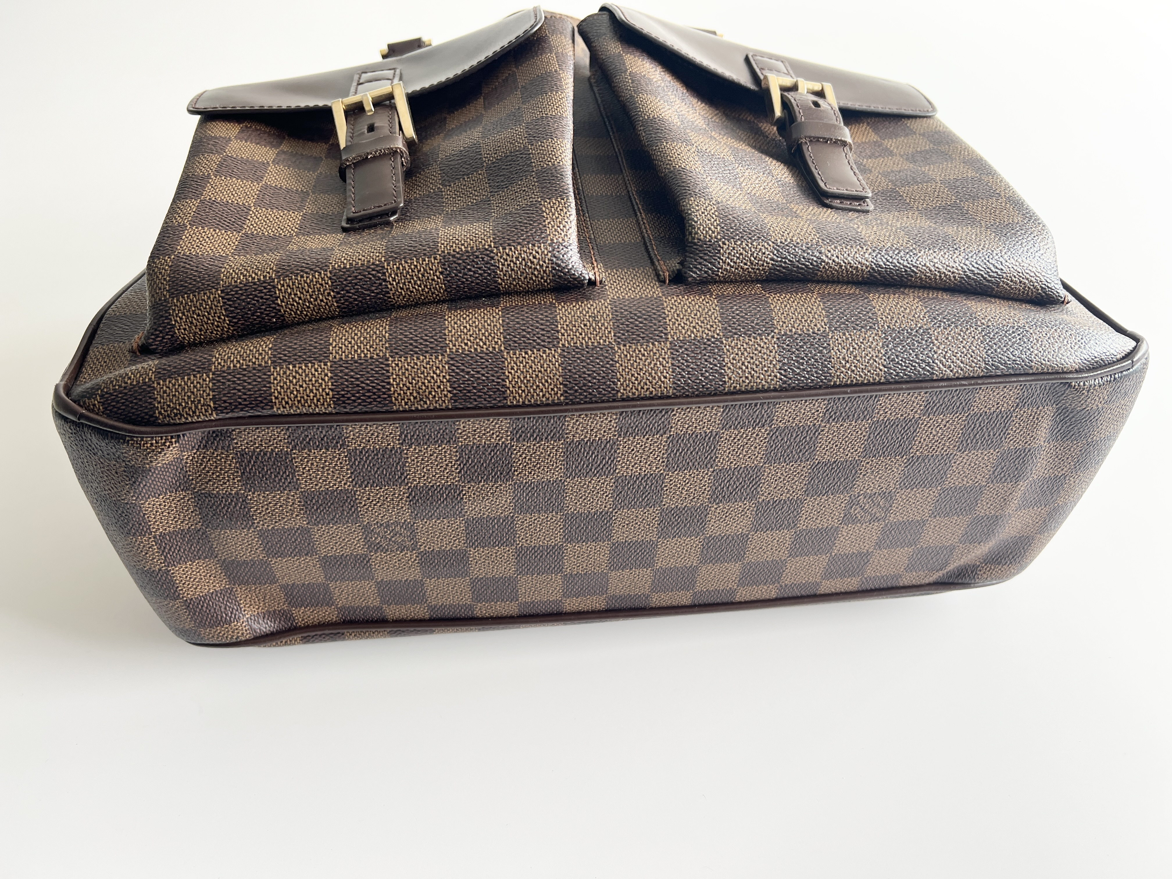 Uzès Damier Ebene Leather Handbag Tote Bag — view 15