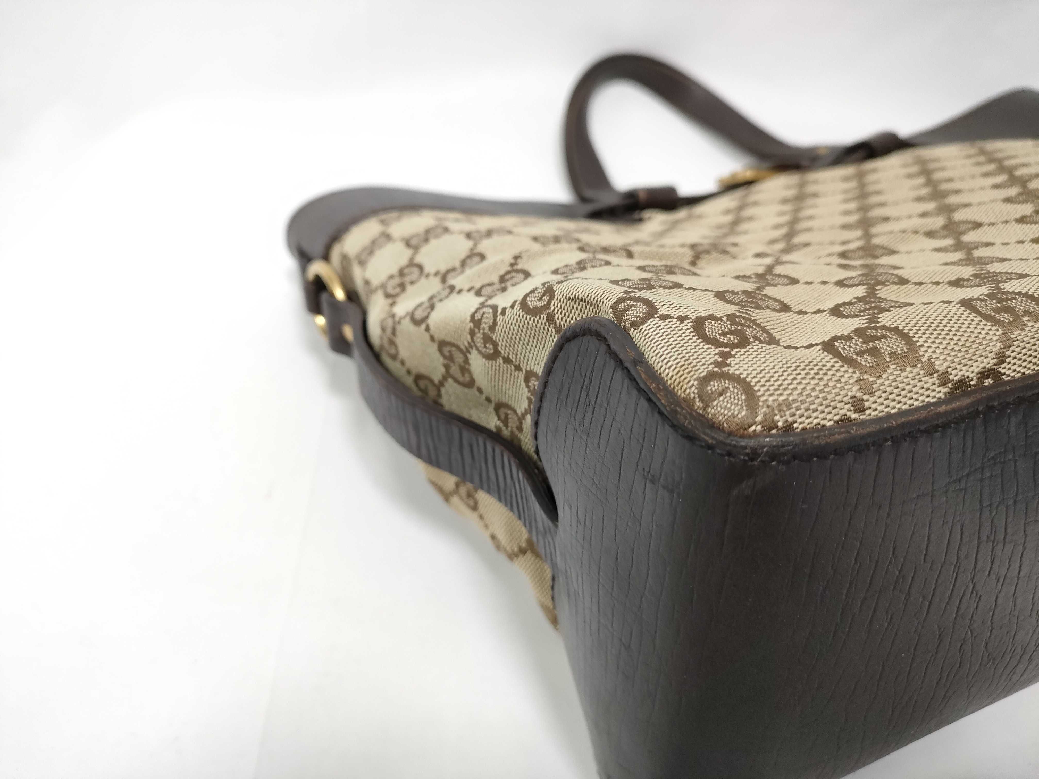 Jackie One Shoulder GG Canvas Black Shoulder Bag — view 5