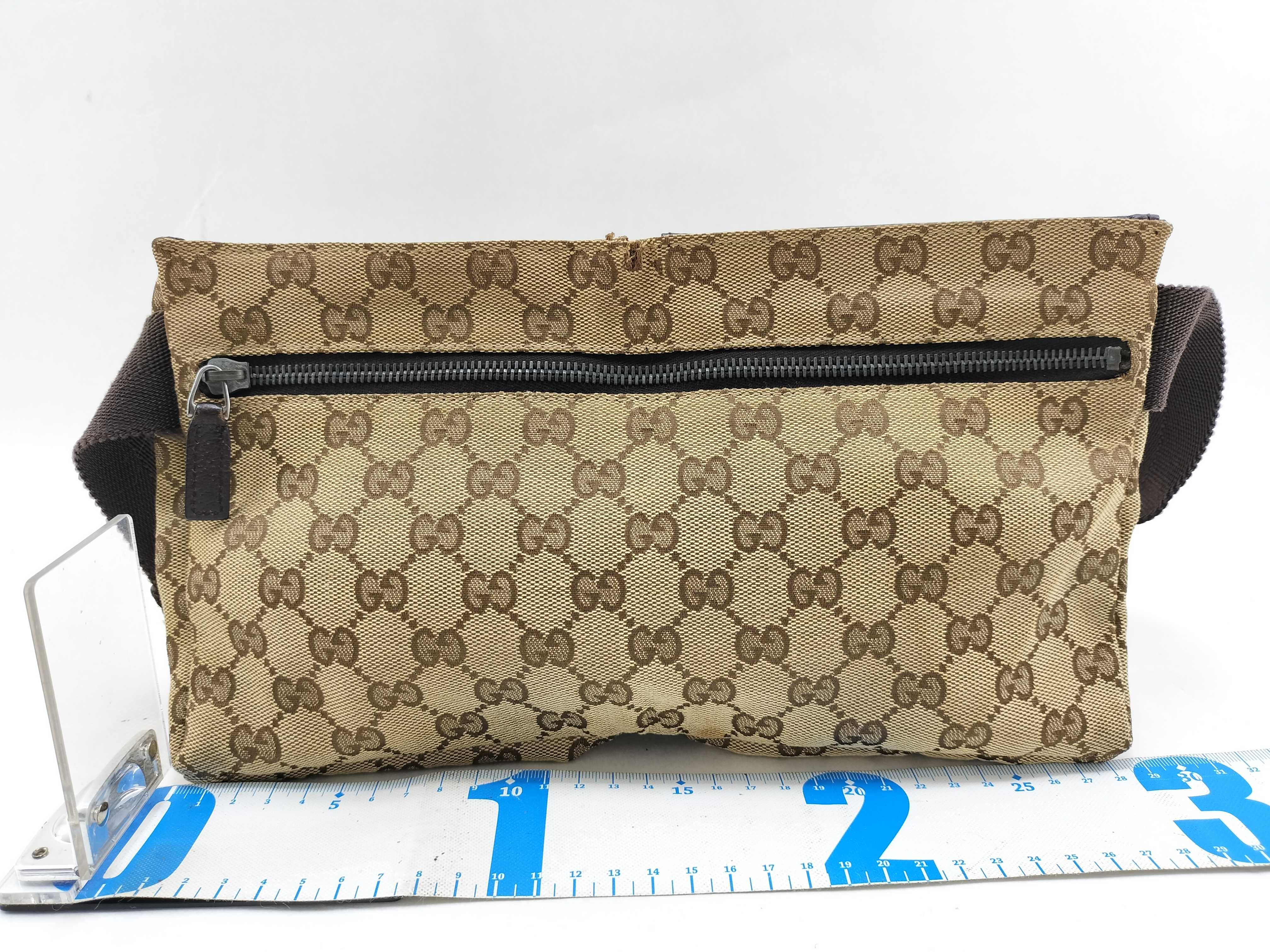 GG Canvas Waist Bag, Brown, 28566 — view 2