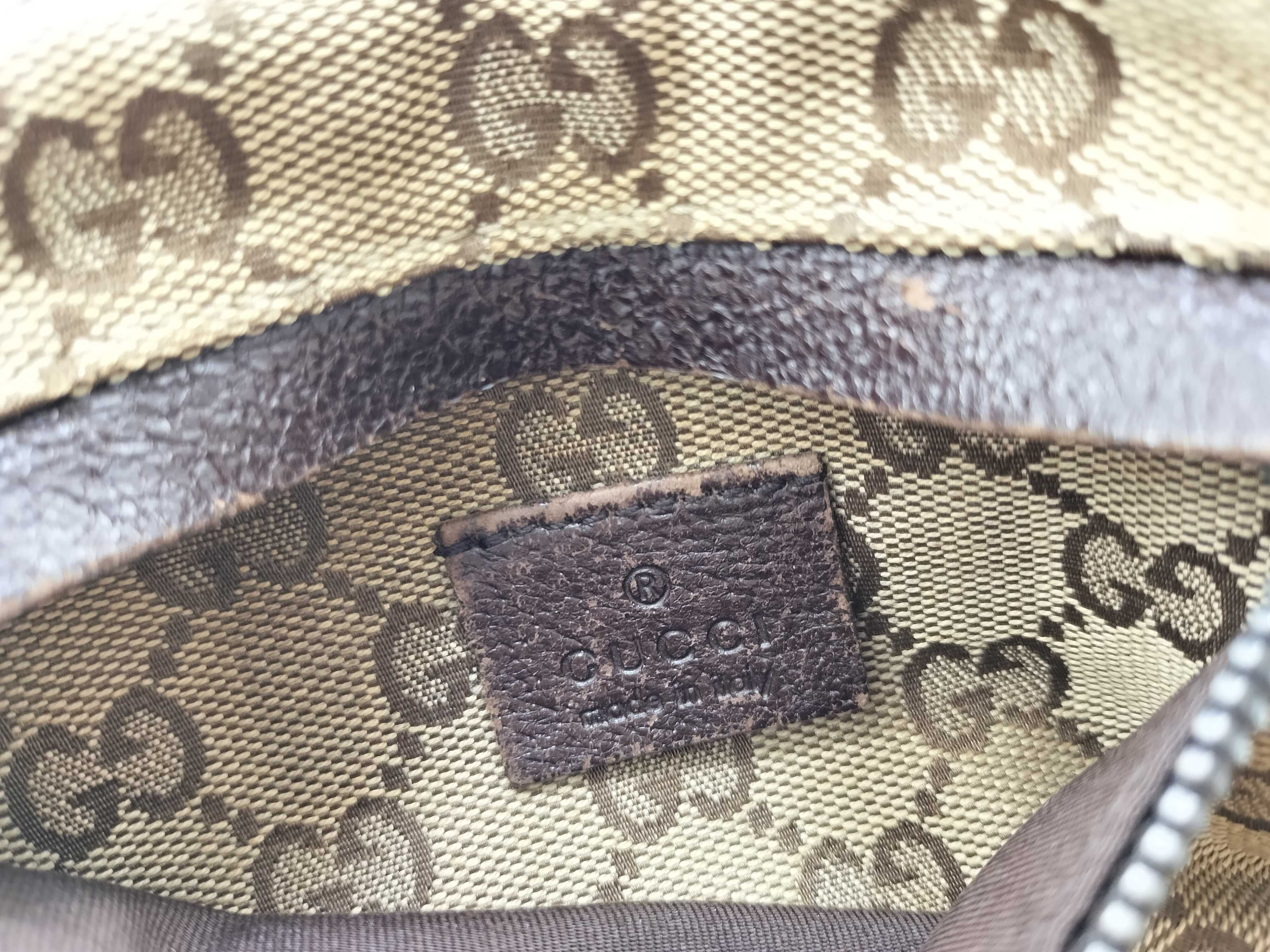 GG Canvas Waist Bag, Brown, 28566 — view 15