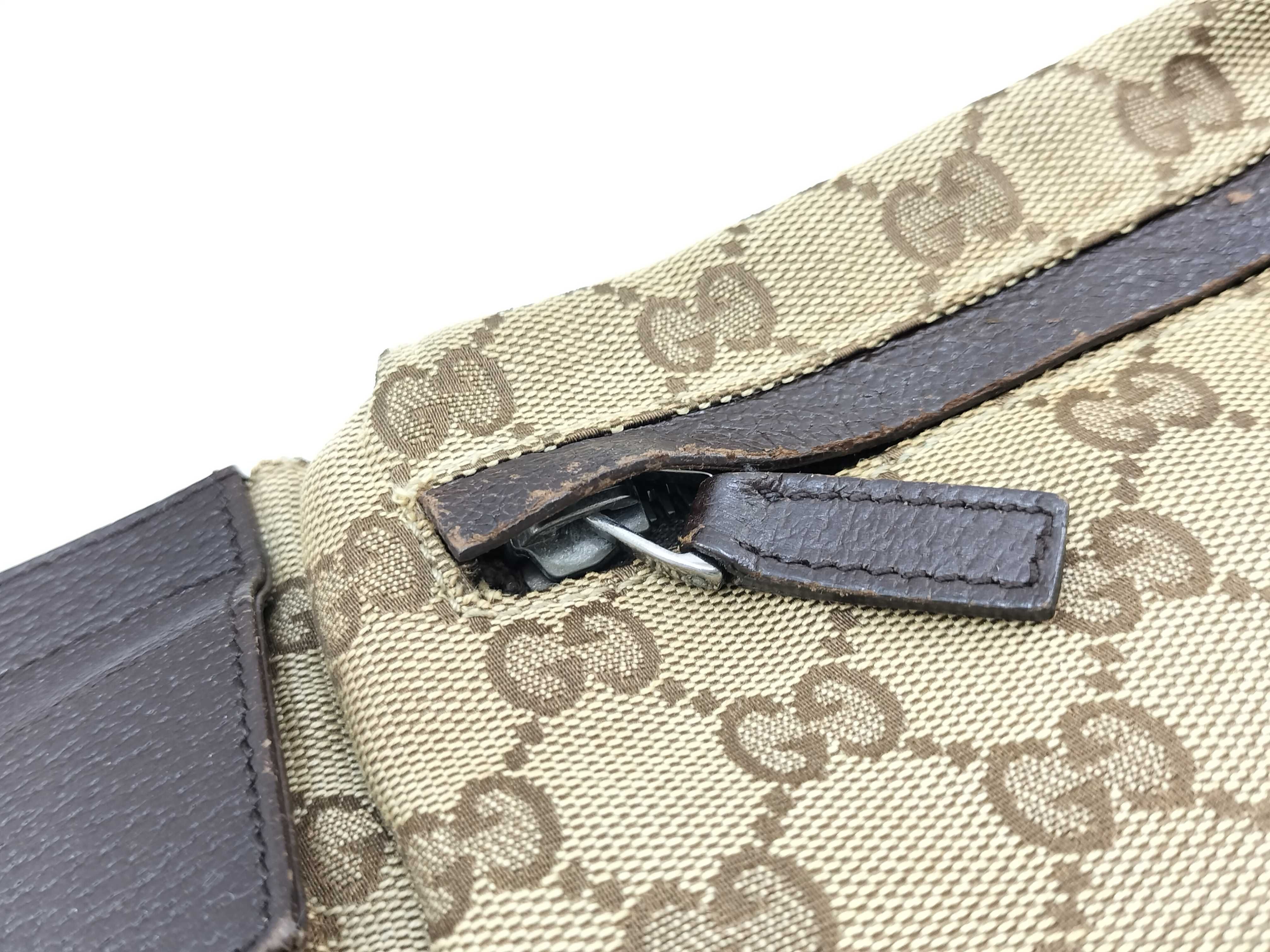 GG Canvas Waist Bag, Brown, 28566 — view 8