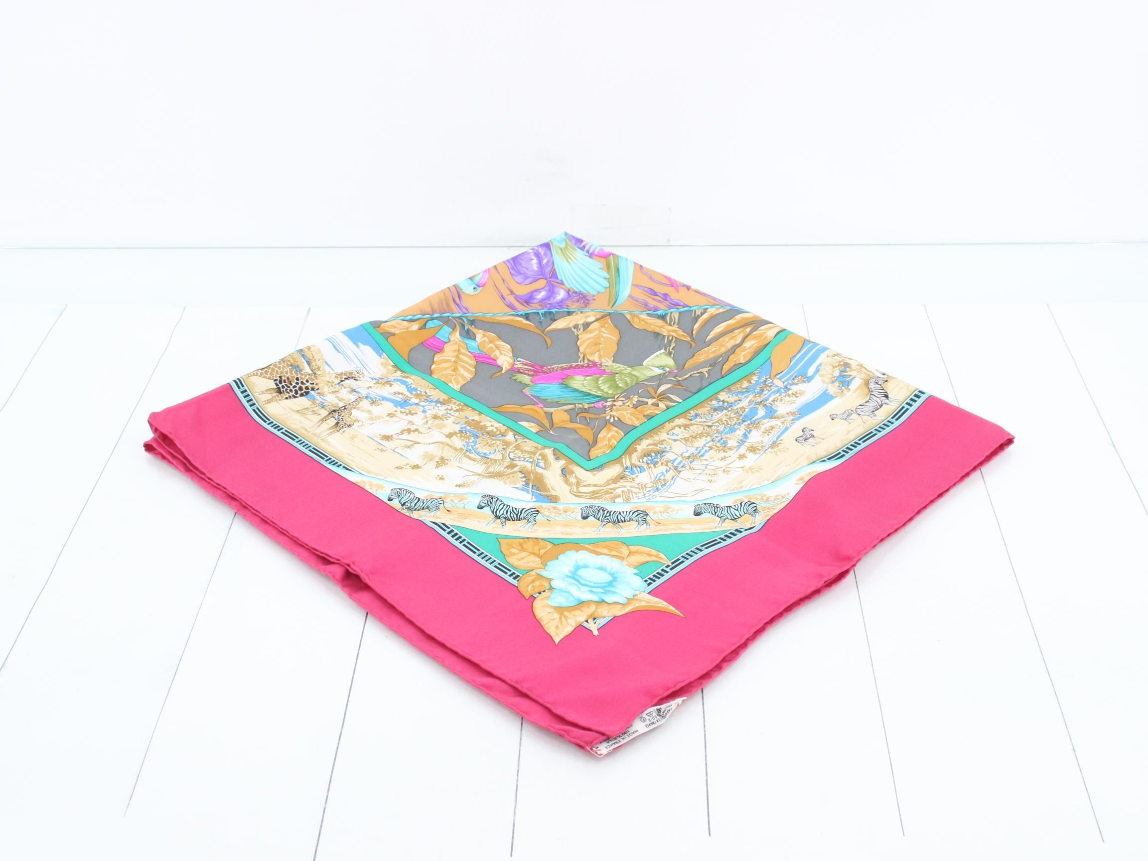 Carre 90 Pink Scarf — view 2