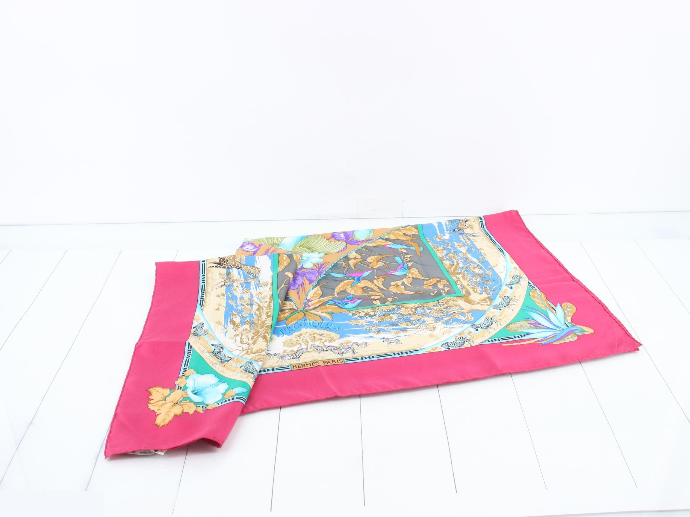 Carre 90 Pink Scarf — view 3