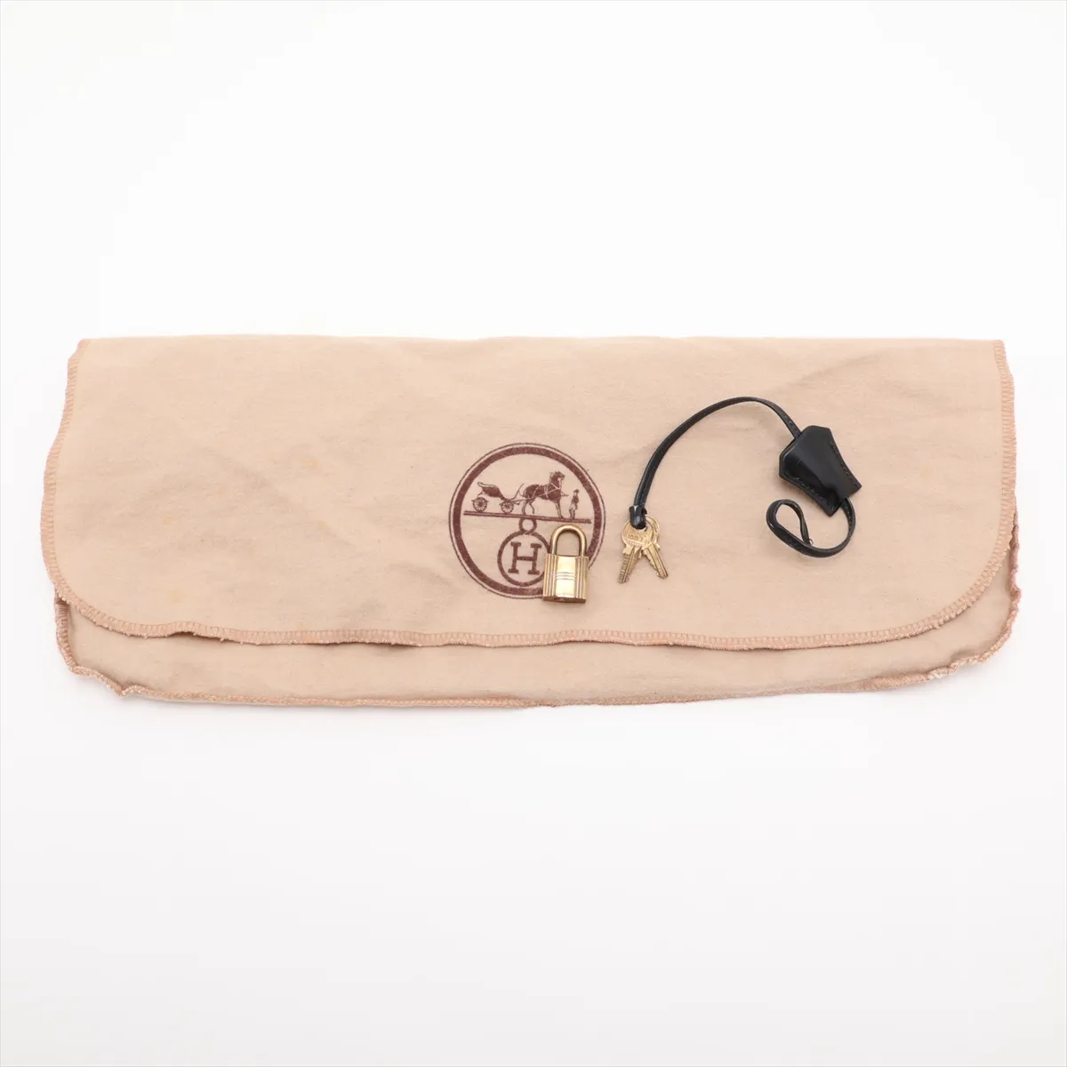 [Individually packaged] Hermes Kelly 28 Letournée Box Calf Black Gold Hardware F: 1976 Cadena lock is difficult to open — view 12