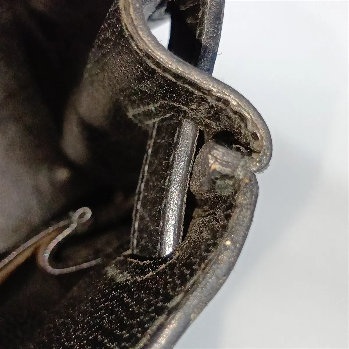 [Individually packaged] Hermes Kelly 28 Letournée Box Calf Black Gold Hardware F: 1976 Cadena lock is difficult to open — view 14