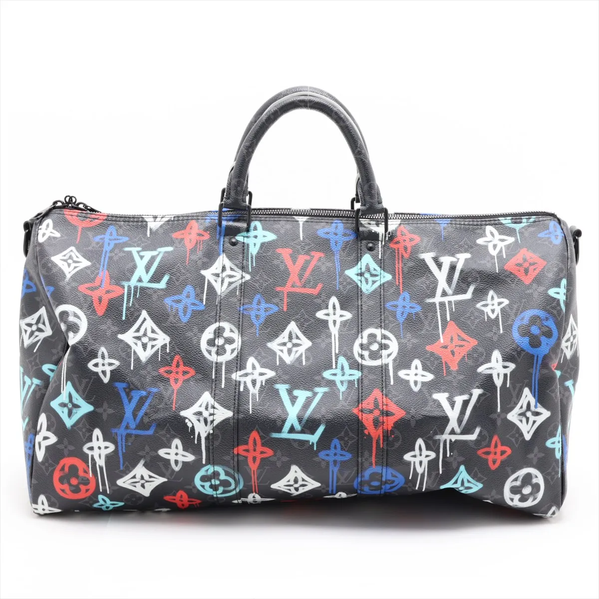 Monogram Eclipse Graffiti Keepall Bandoulière 50 M21384 Black (RFID detected) — view 2