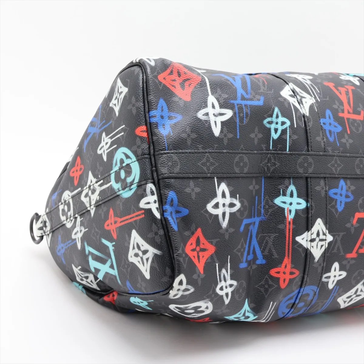 Monogram Eclipse Graffiti Keepall Bandoulière 50 M21384 Black (RFID detected) — view 4