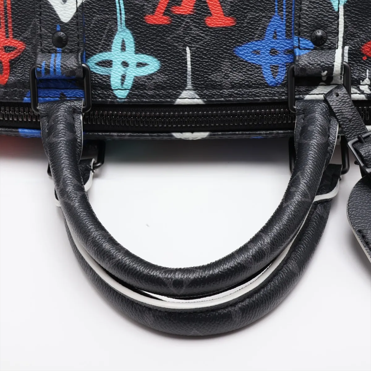 Monogram Eclipse Graffiti Keepall Bandoulière 50 M21384 Black (RFID detected) — view 5