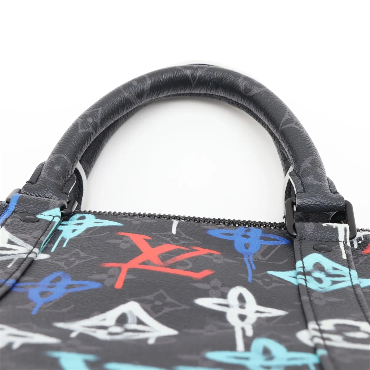 Monogram Eclipse Graffiti Keepall Bandoulière 50 M21384 Black (RFID detected) — view 6