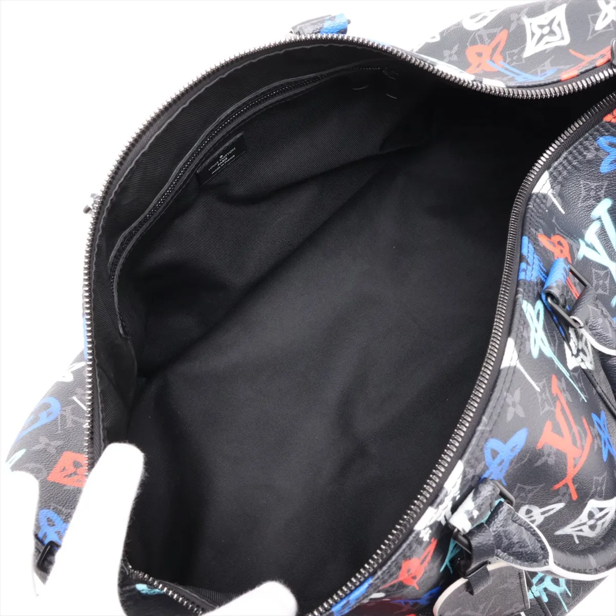 Monogram Eclipse Graffiti Keepall Bandoulière 50 M21384 Black (RFID detected) — view 8