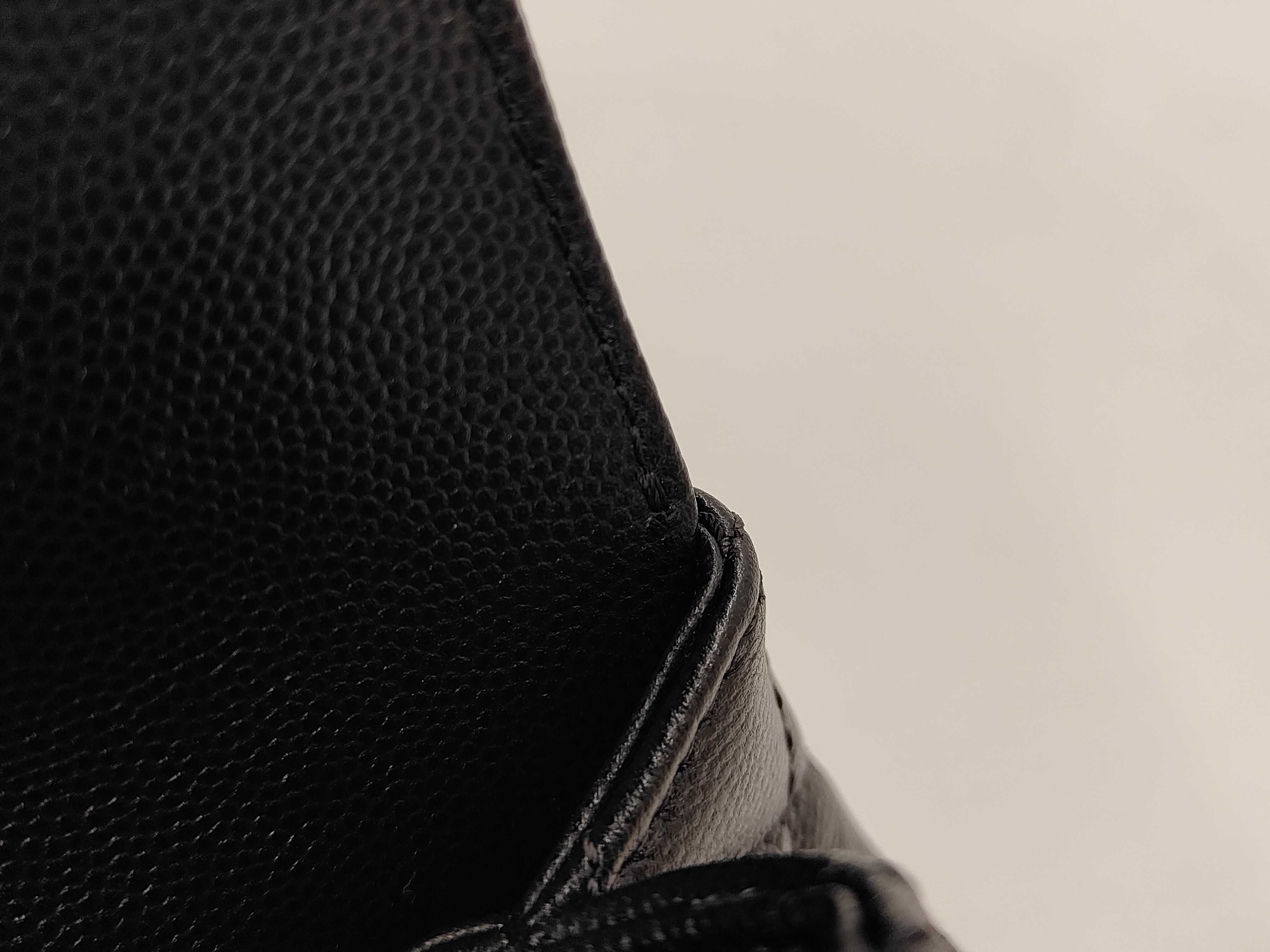 Caviar Skin Coco Handle XS Black Gold Hardware Handbag — view 9