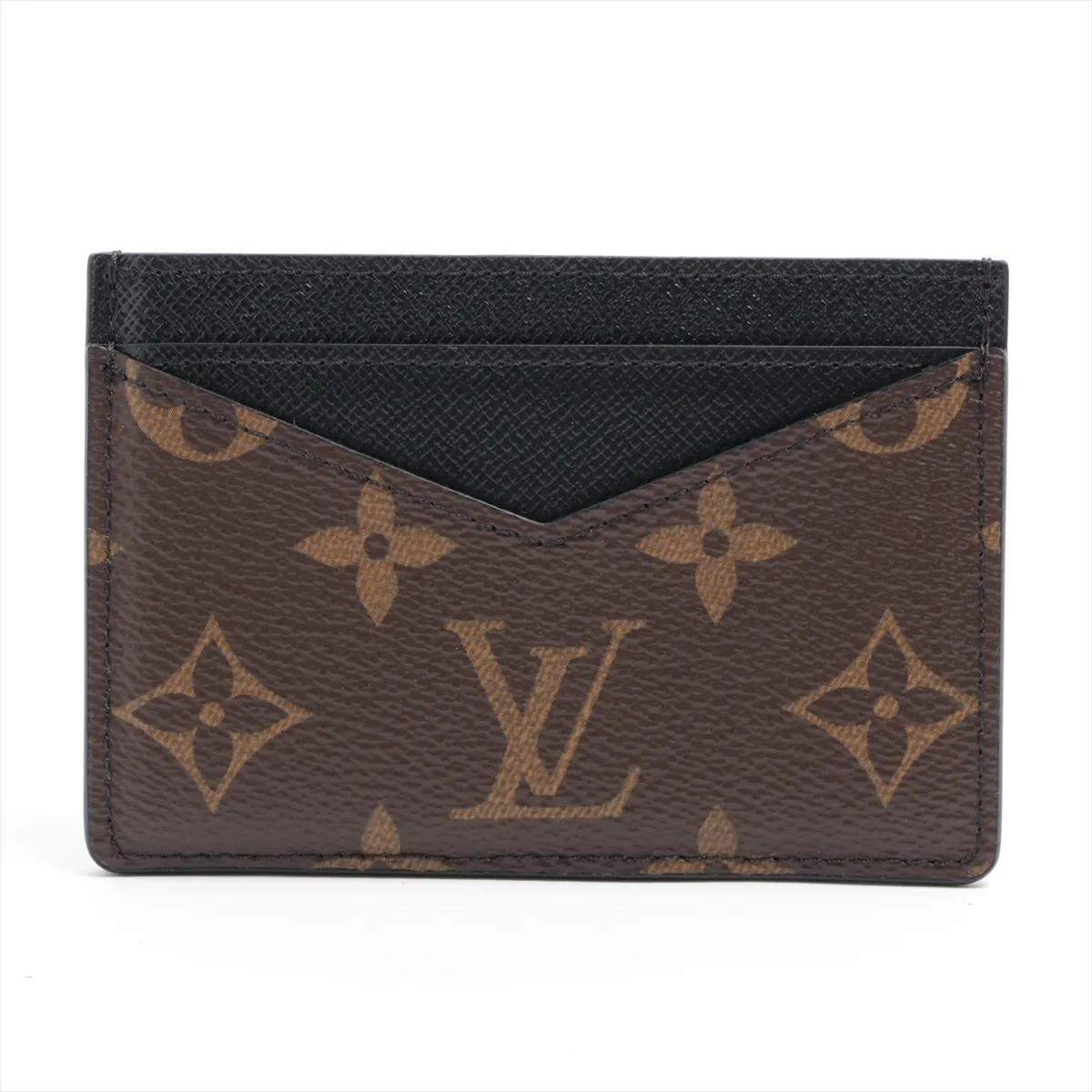 Monogram Macassar Neo Portecarte M60166 Brown x Black Pass Case (RFID Activated) — view 2